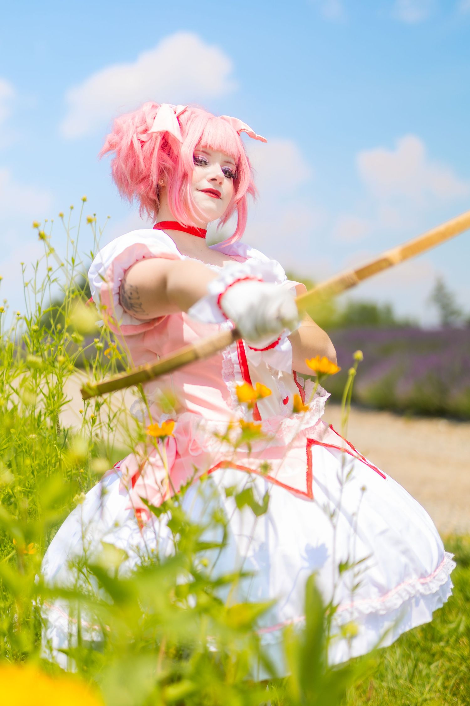 Kina-Photography - Lavender Fields Michigan - Madoka Magica Cosplay