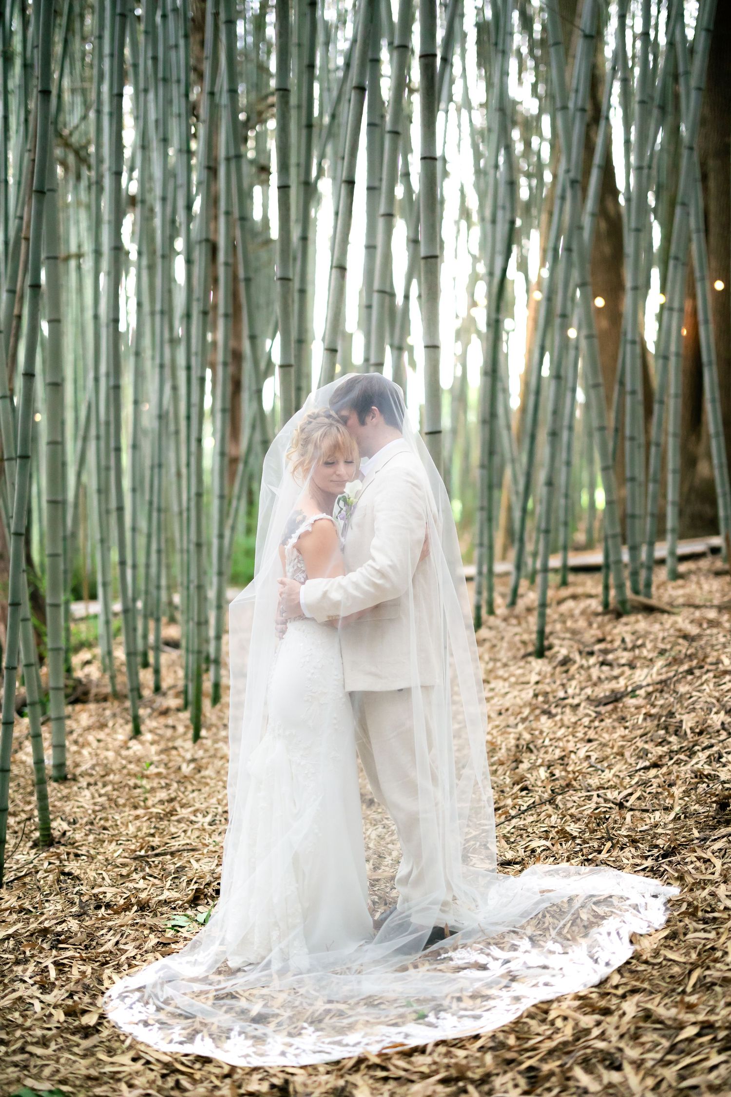 Newlywed couple at their Western North Carolina wedding, captured with ethereal, romantic wedding photography by Ethereal Moments Art.