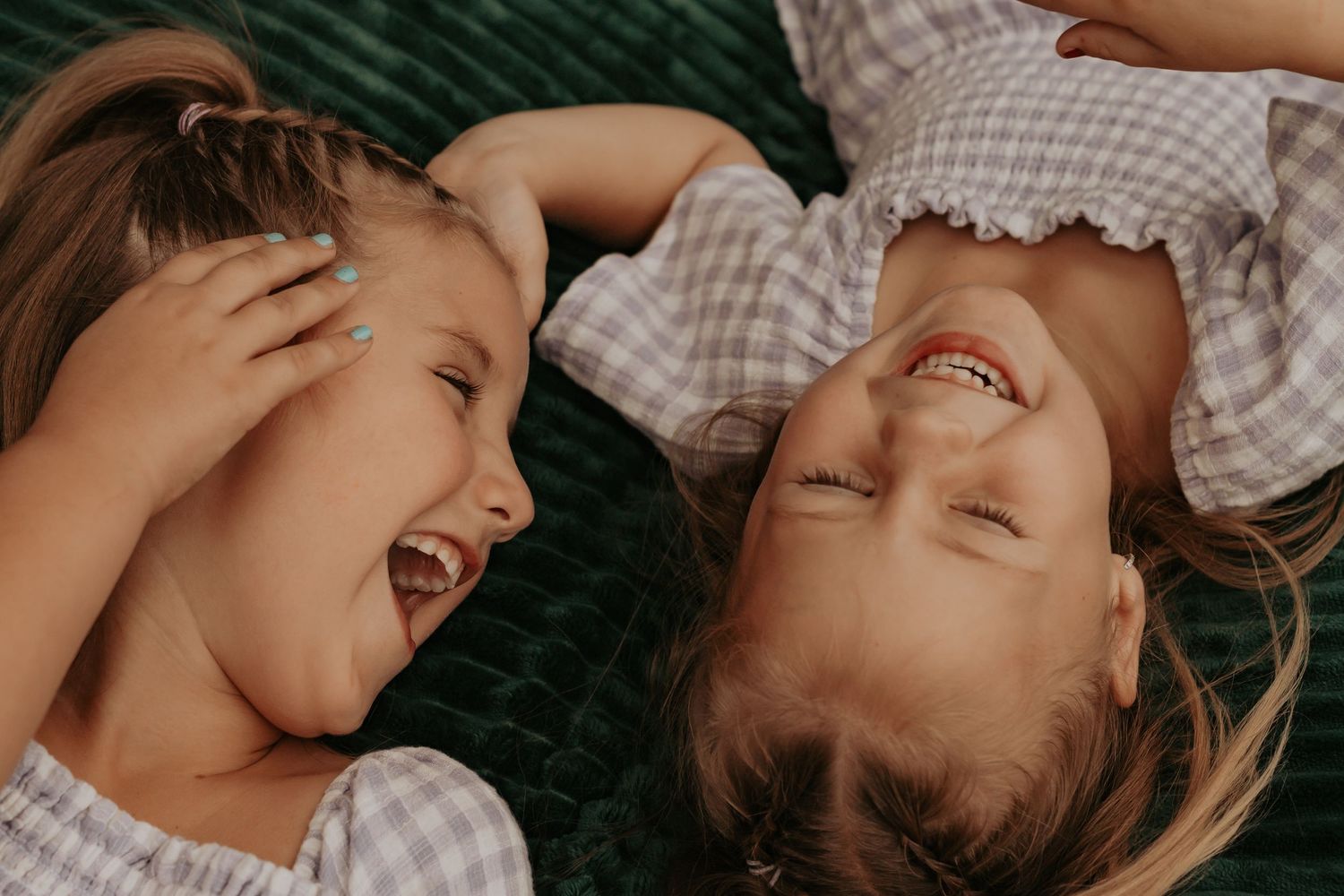 Photograph of 2 sisters enjoying their company