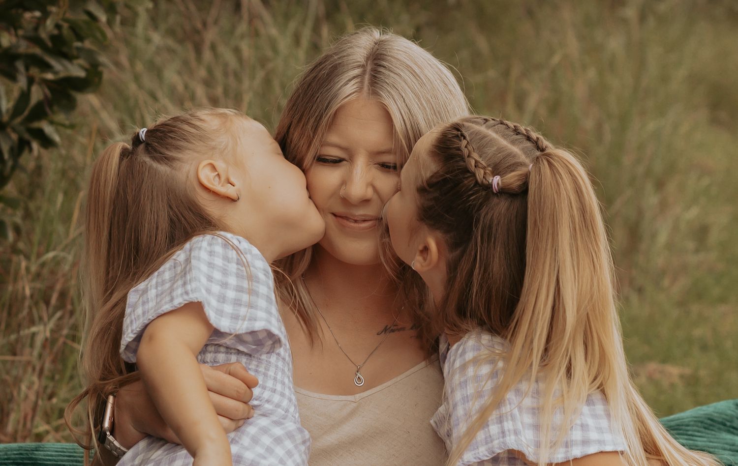 Photograph of a Mama and her 2 girls for mothersday.
