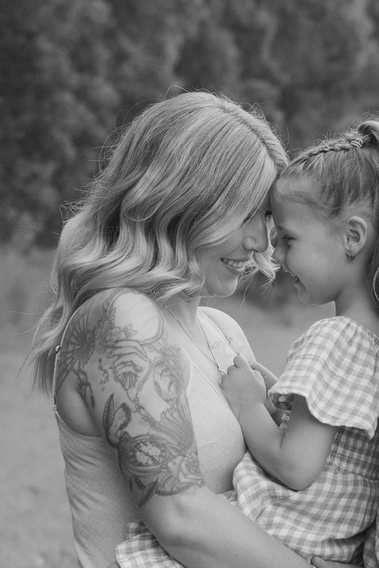 Photograph of a Mama with her youngest daughter