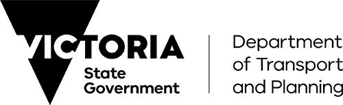 Department of Transport and Planning logo.
