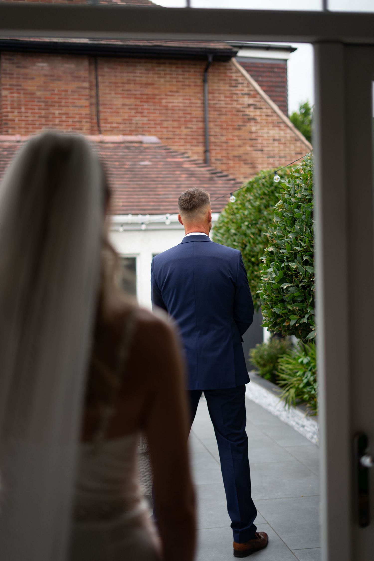Waterfront southport Hotel wedding photographer. Southport wedding photographer. first look wedding photo