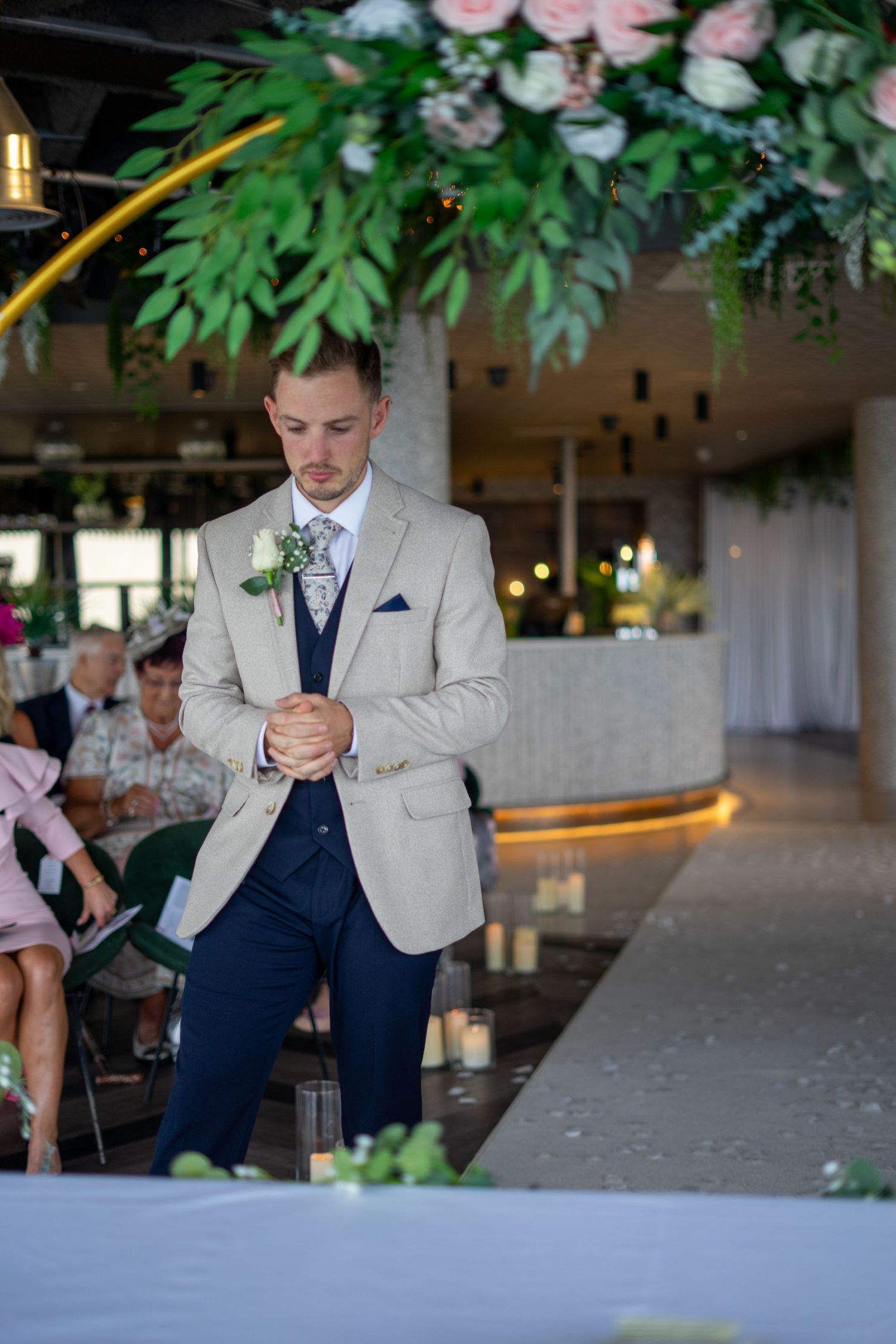Waterfront southport Hotel wedding photographer. Southport wedding photographer. first look wedding photo