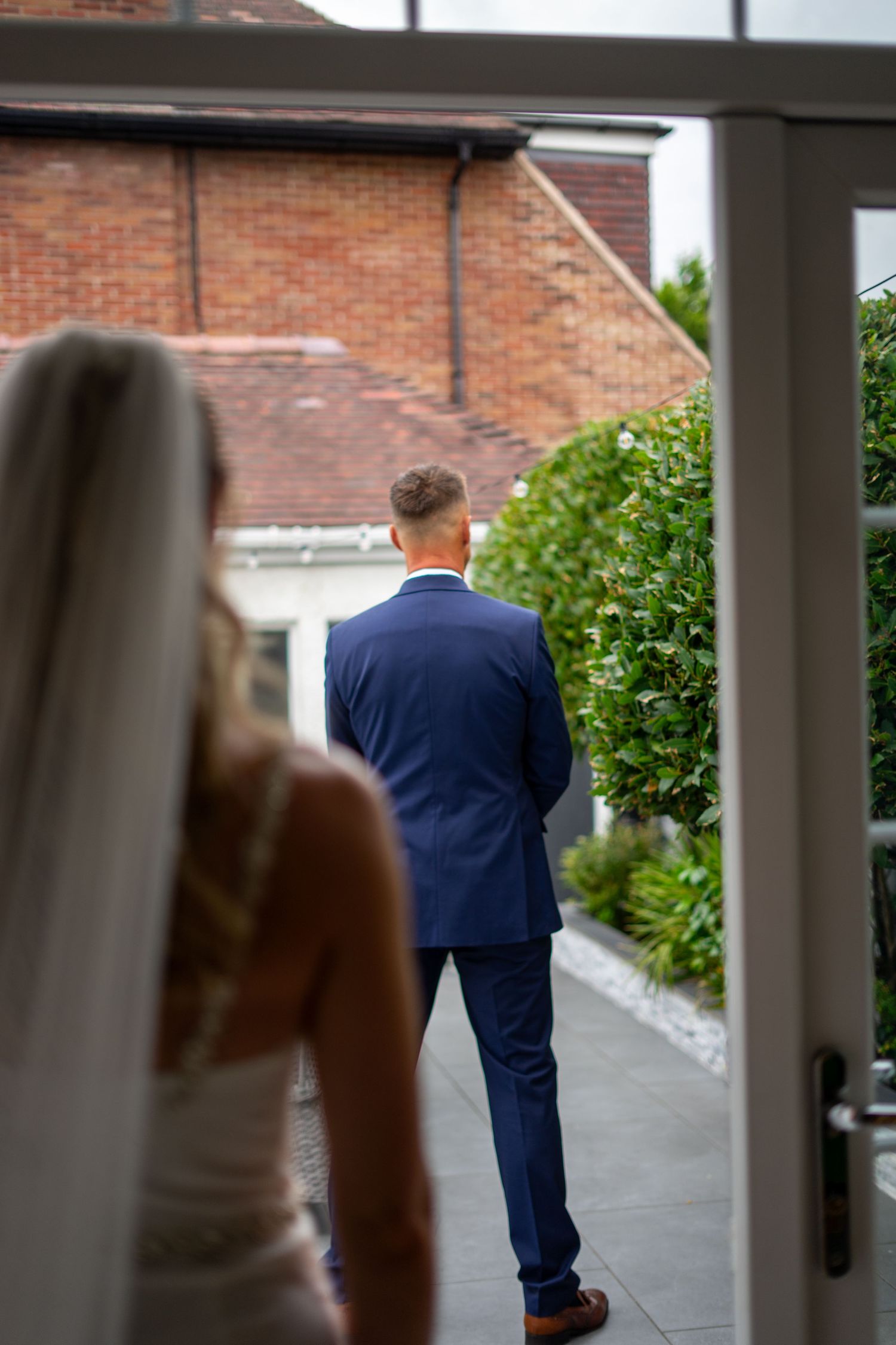Waterfront southport Hotel wedding photographer. Southport wedding photographer. first look wedding photo