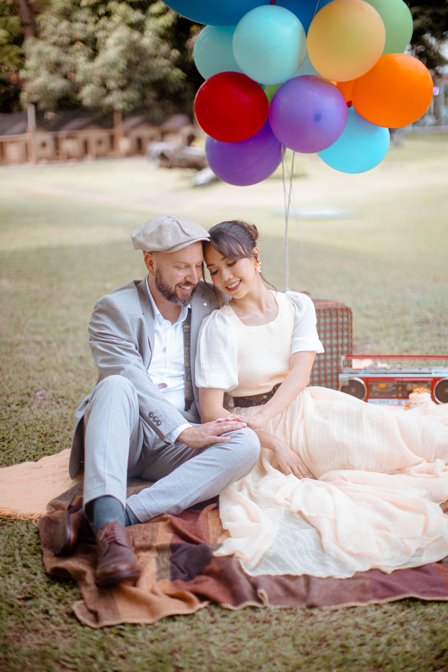 Elegant engagement photos at Montebello Hotel in Cebu.