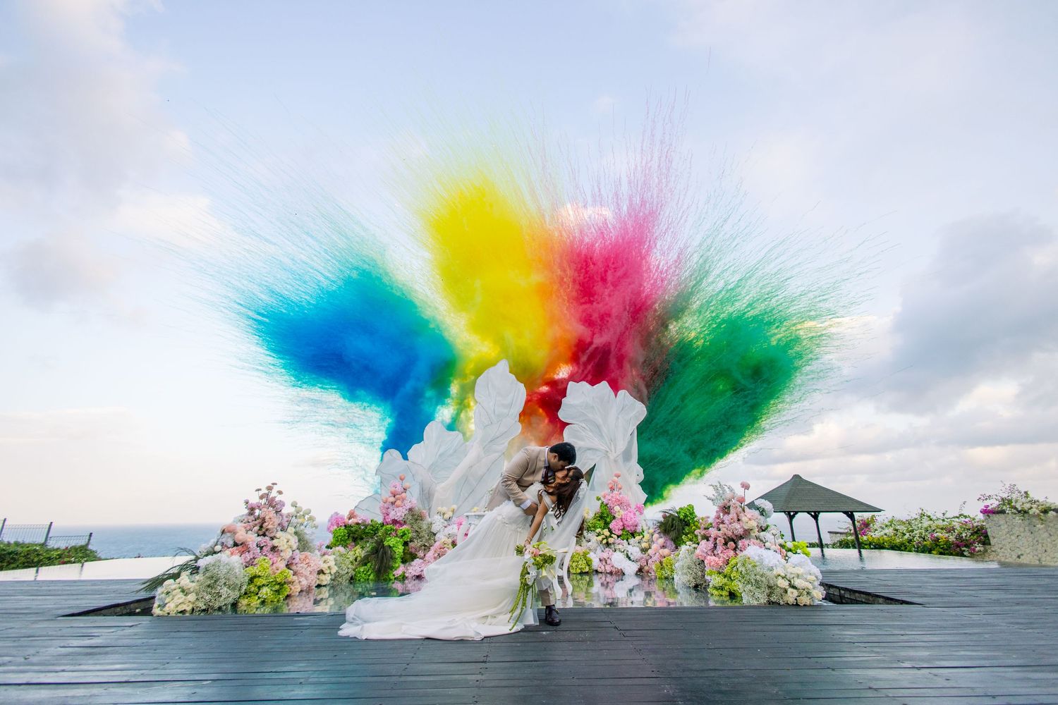 Romantic destination wedding in Bali, Indonesia