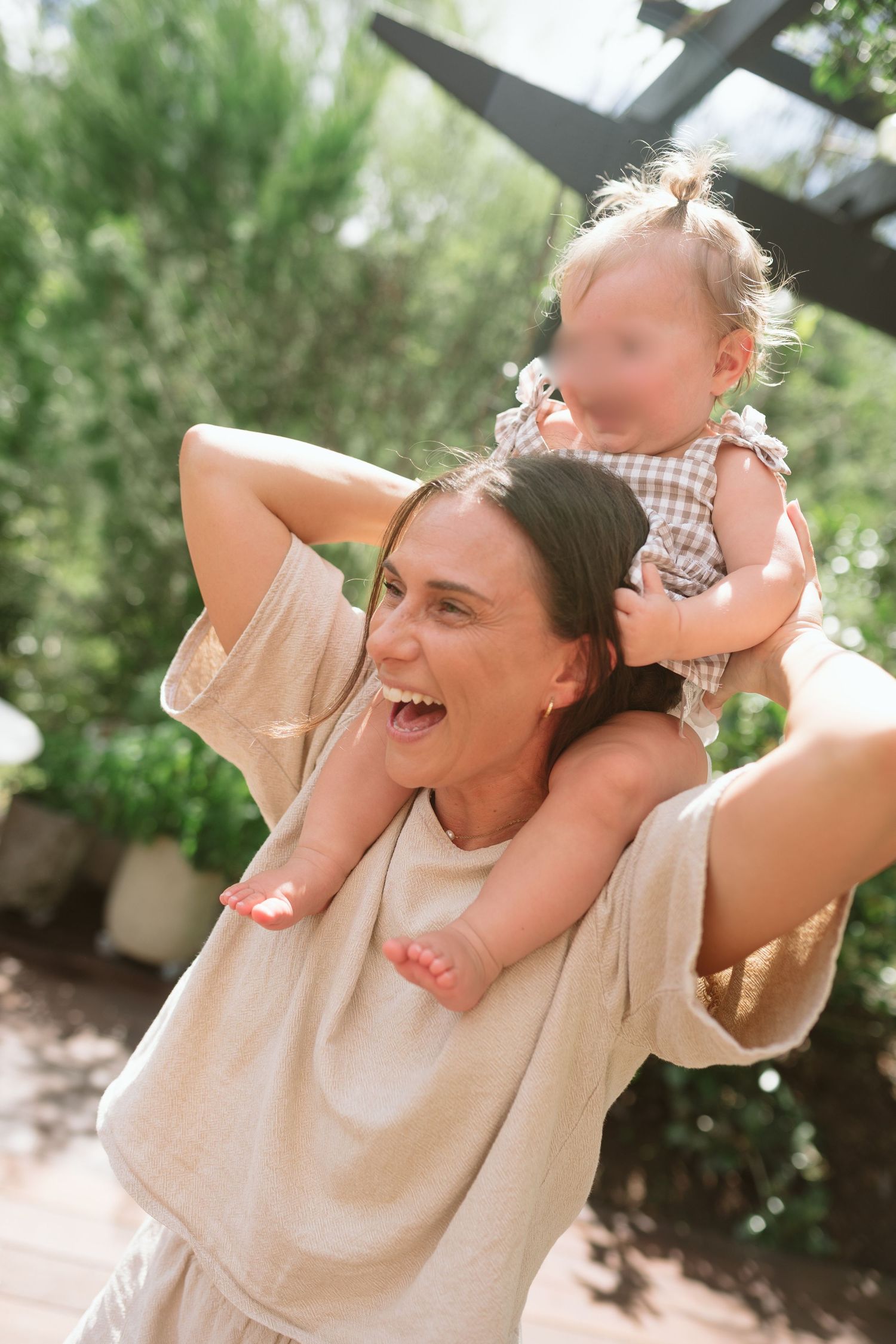 Authentic motherhood moment between a mother and her toddler