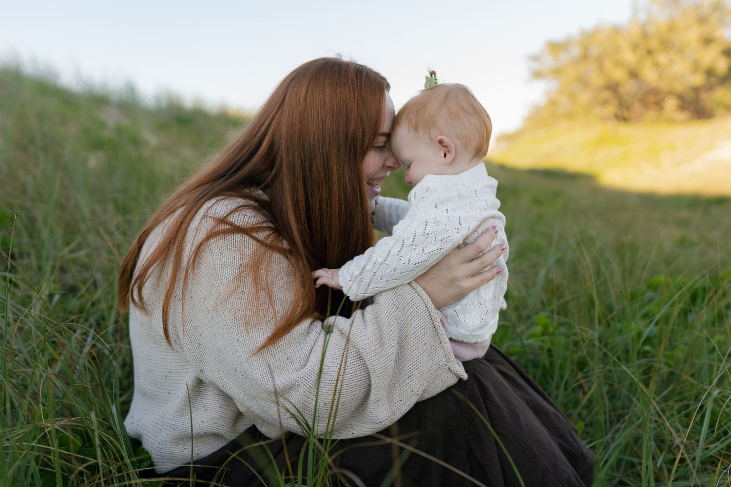 Mother and baby connection captured through relaxed documentary photography