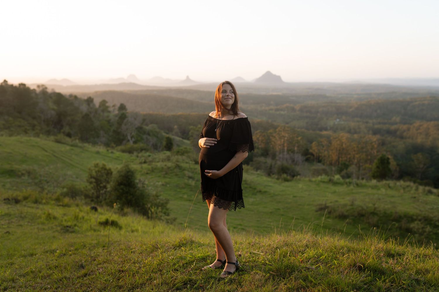 Mother-to-be reflecting on the journey into motherhood