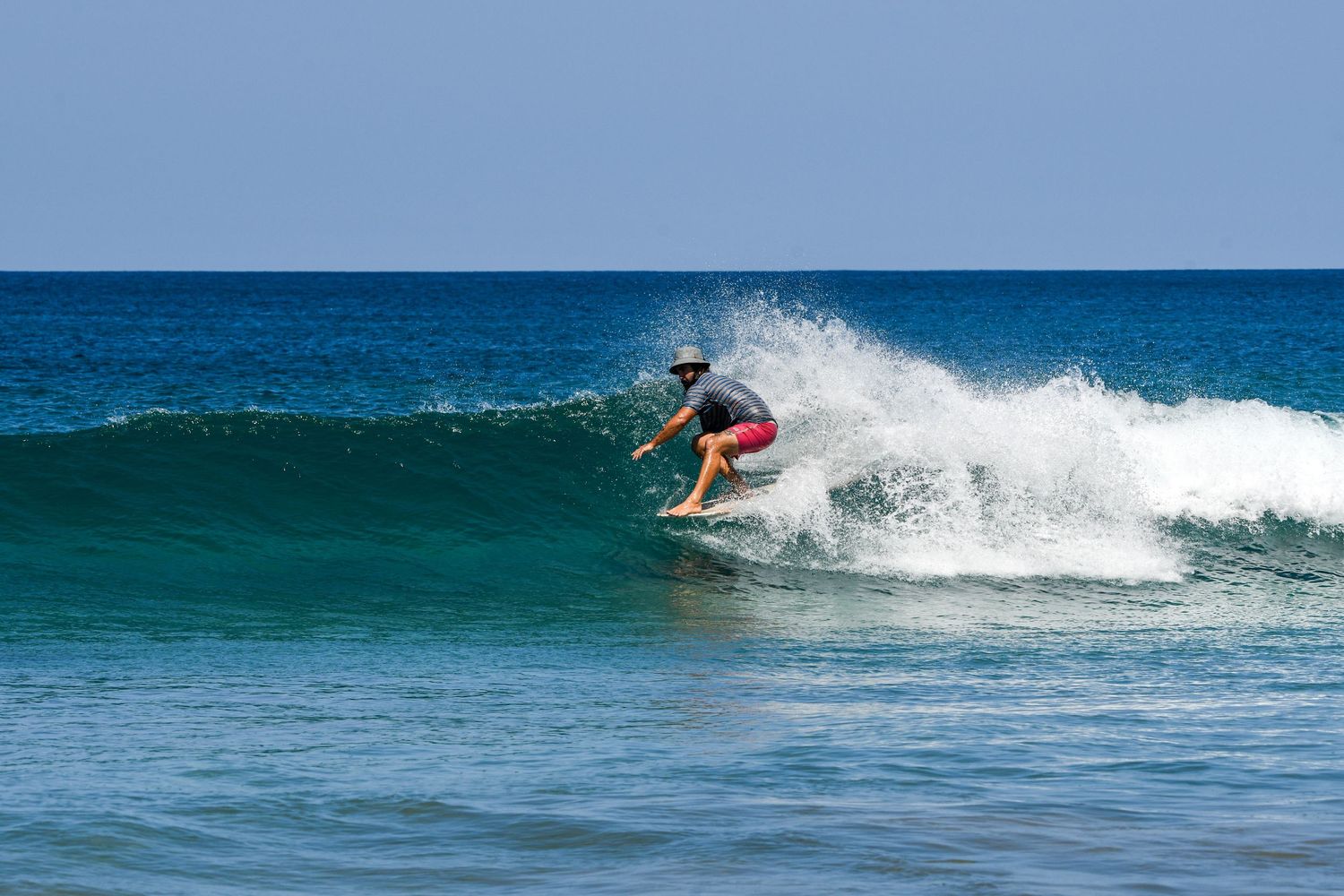 man surfing
