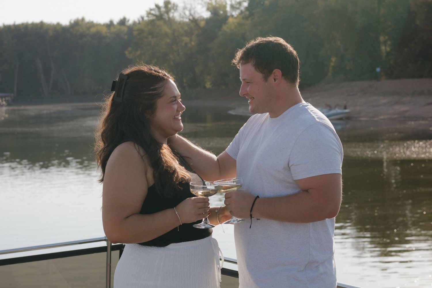 couples engagement announcement photographer in janesville wisconsin dubuque iowa madison wisconsin