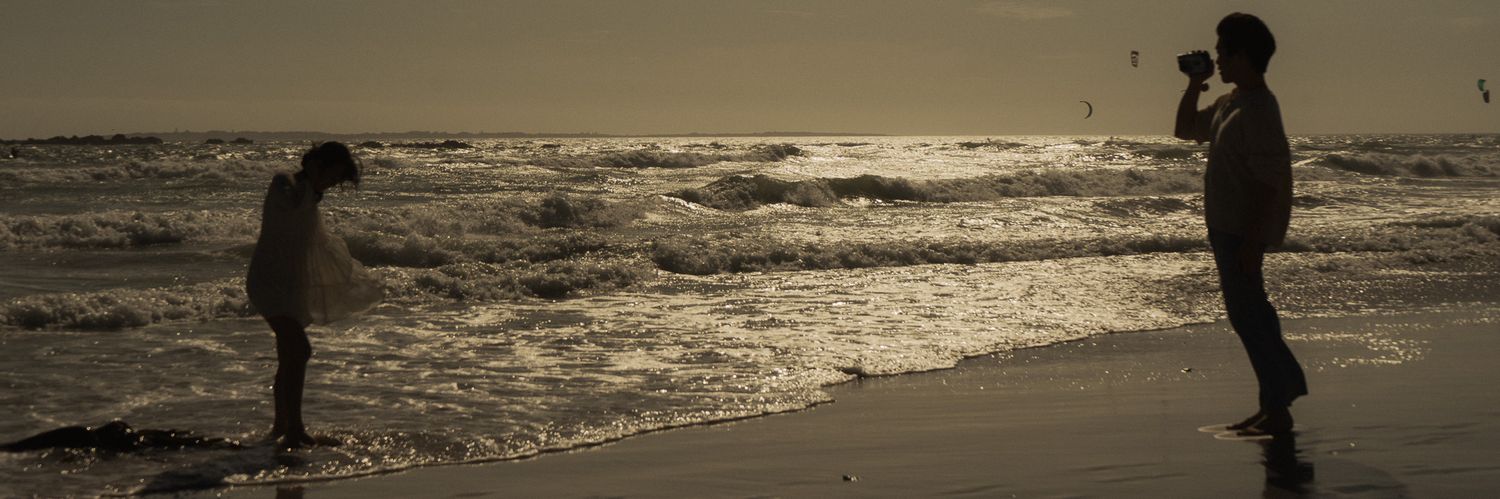 Cute couple at beach