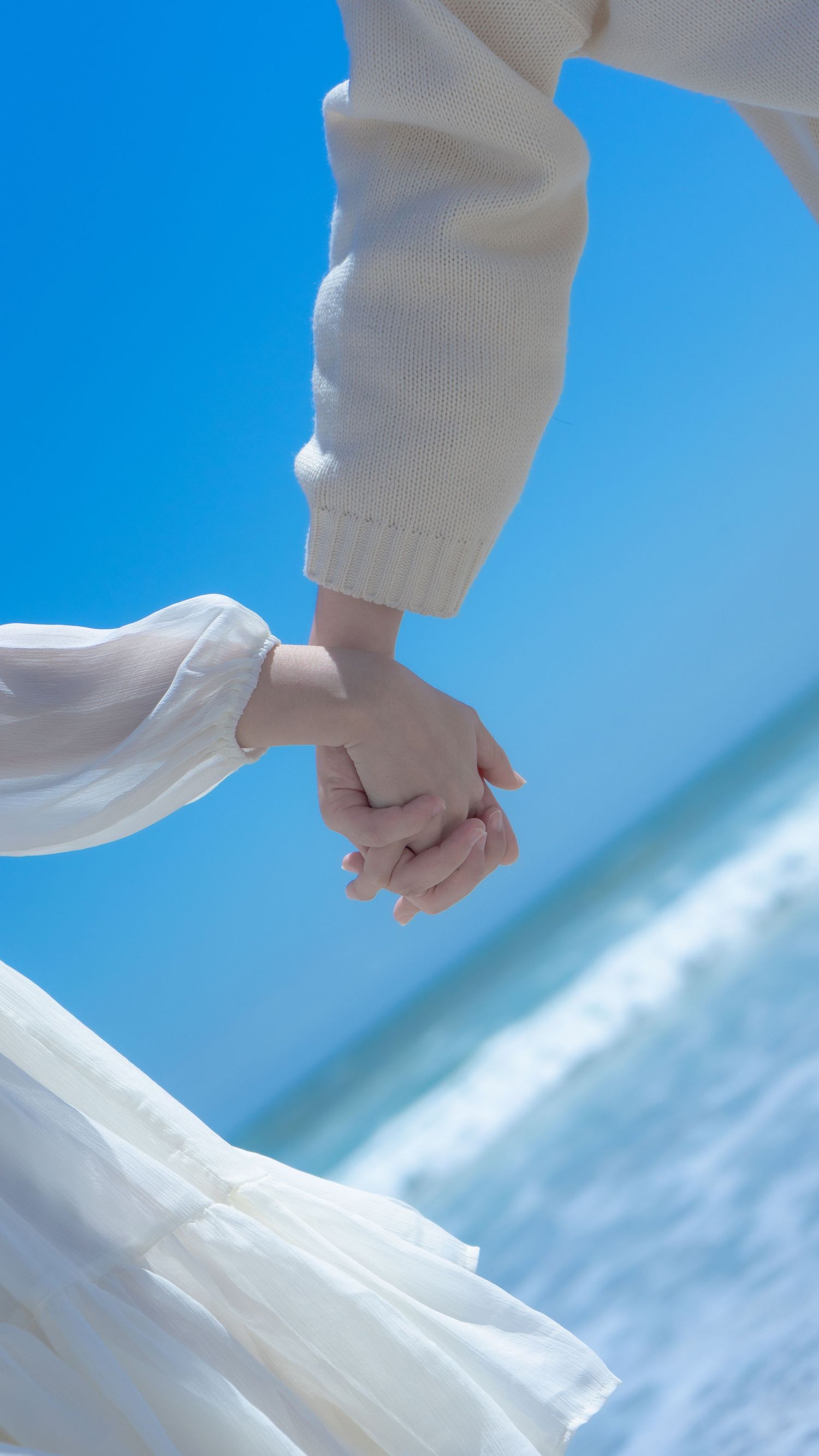 Cute couple at beach