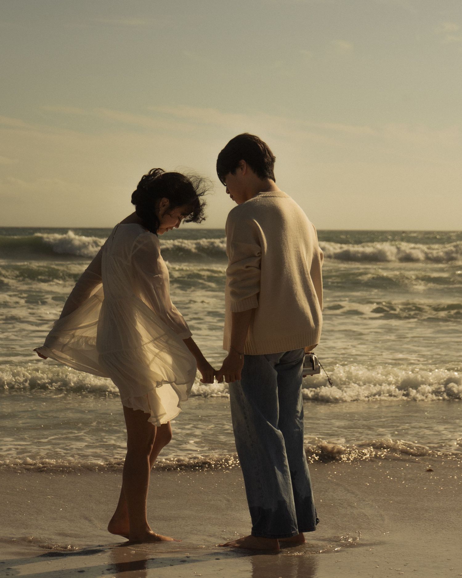 Cute couple at beach
