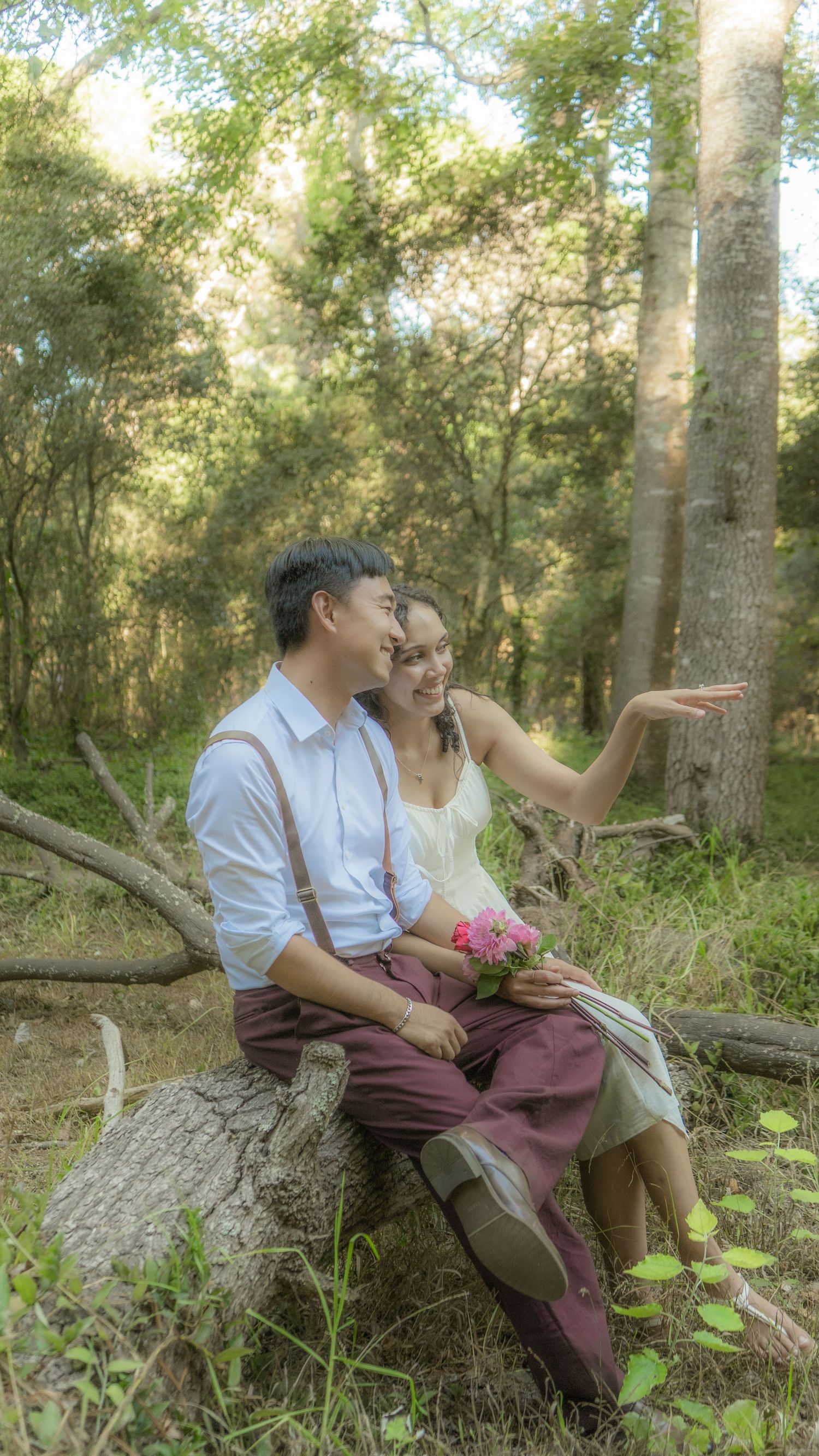 Couple in forest