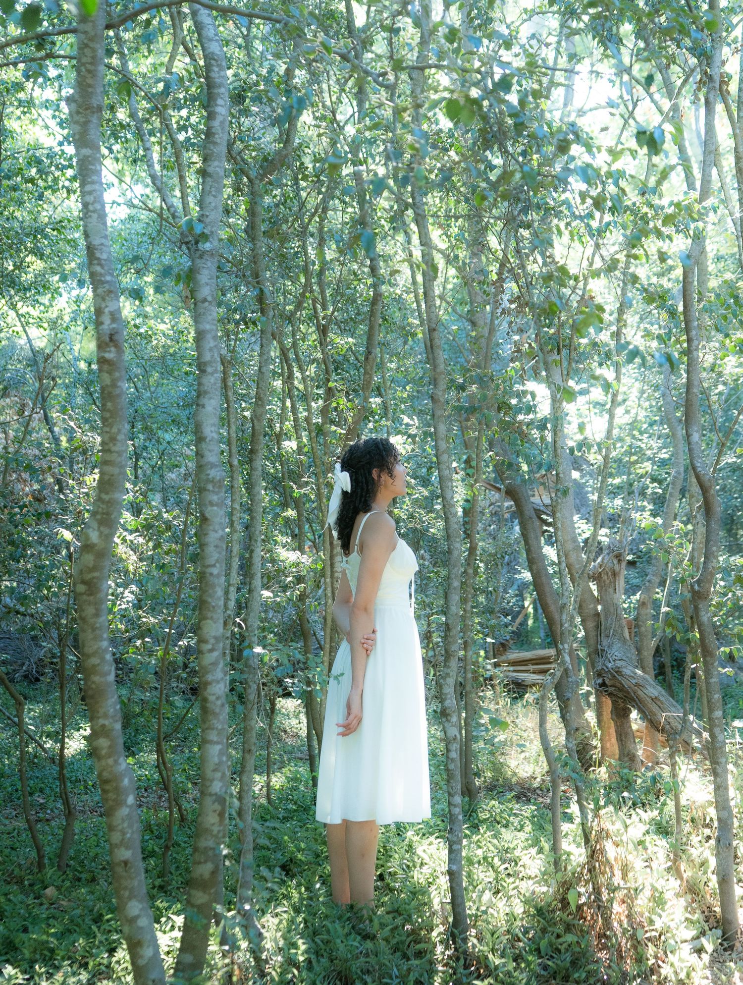 Girl in forest