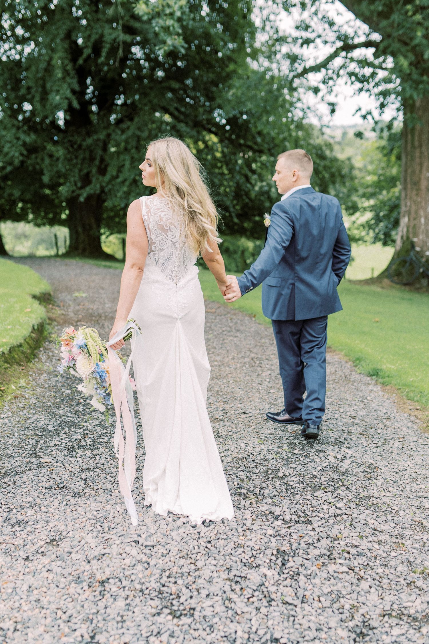Corick House hotel and spa wedding photography Ieva Kaza bridal couples portraits