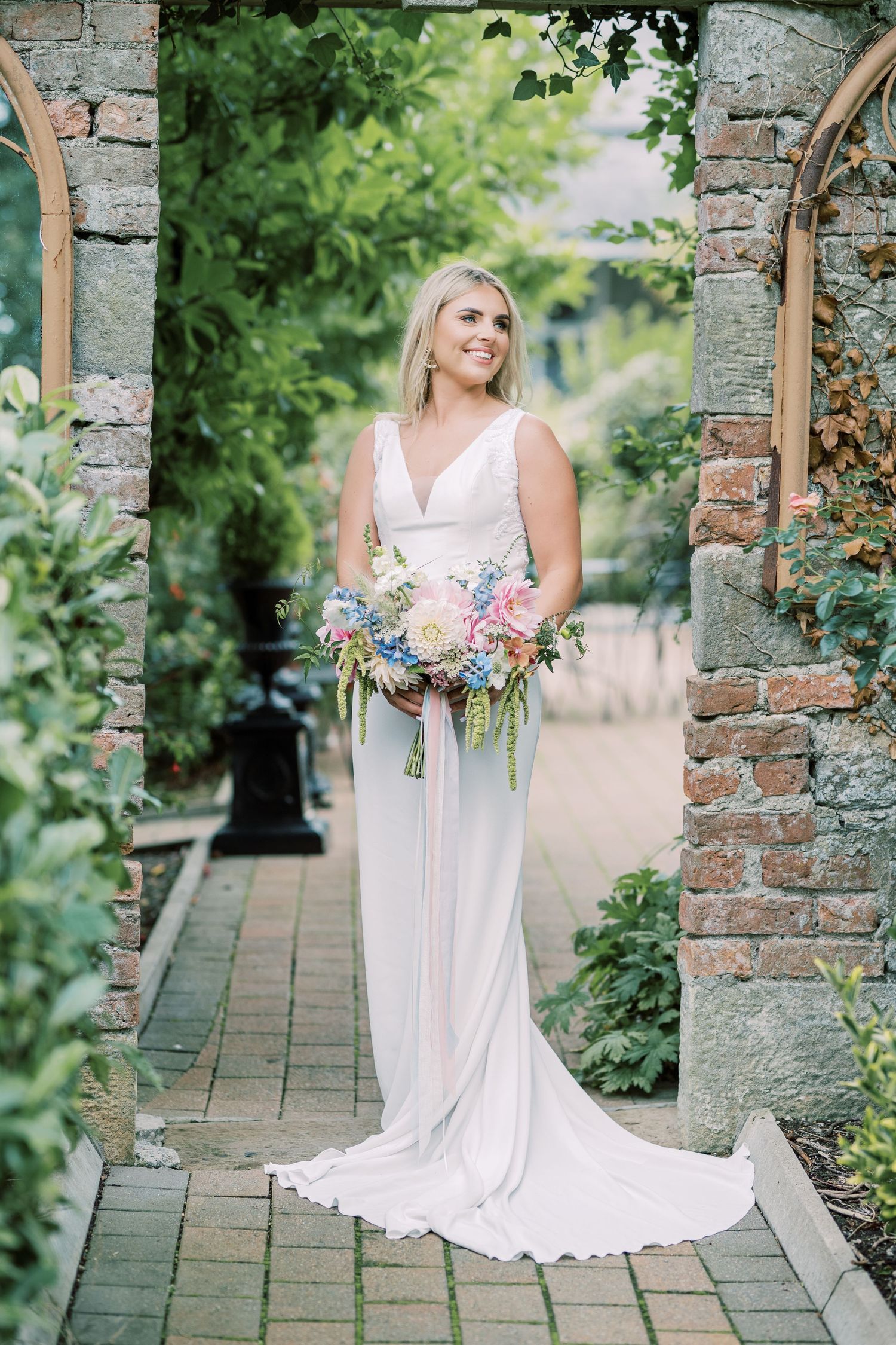 Corick House hotel and spa wedding photography Ieva Kaza bridal couples portraits