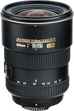 Nikon AF-S DX Nikkor 17-55mm f/2.8G ED zoom lens on white background.