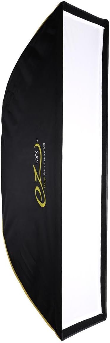EZ Lock 12x56 inch quick strip softbox for photography studio lighting.