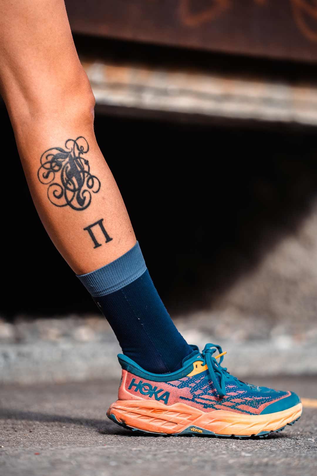 Tatto auf dem Bein