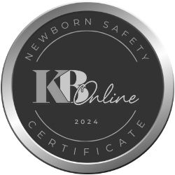 newborn safety certificate badge from Kelly brown online