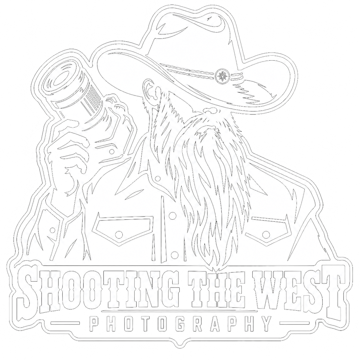 Shooting The West Photography logo – Western and rodeo photography