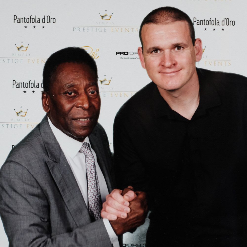 Pele and Derek Anson