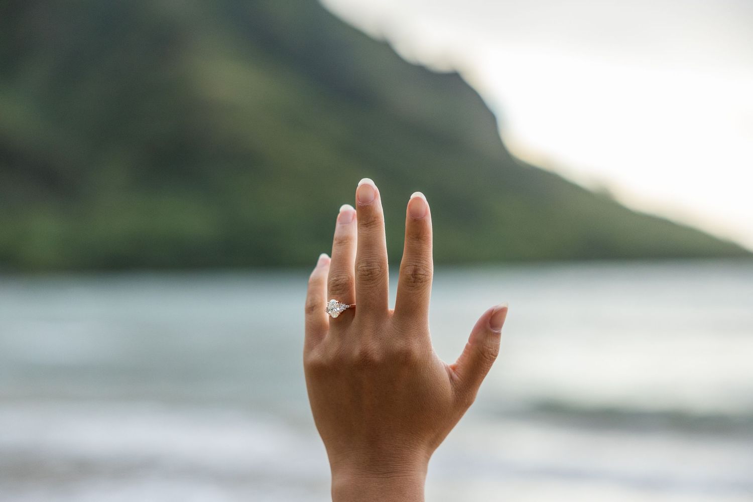 A sequence of hands counting from one to eight with fingers against a blurred natural background.