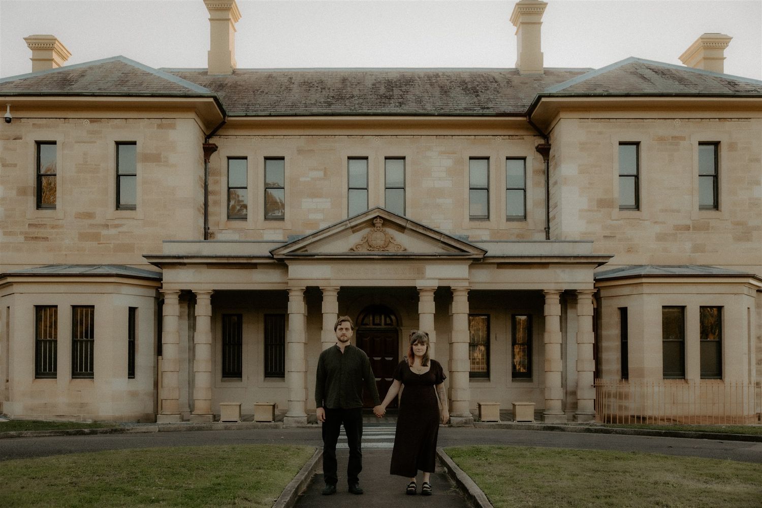 Zara King and fiancé standing holding hands