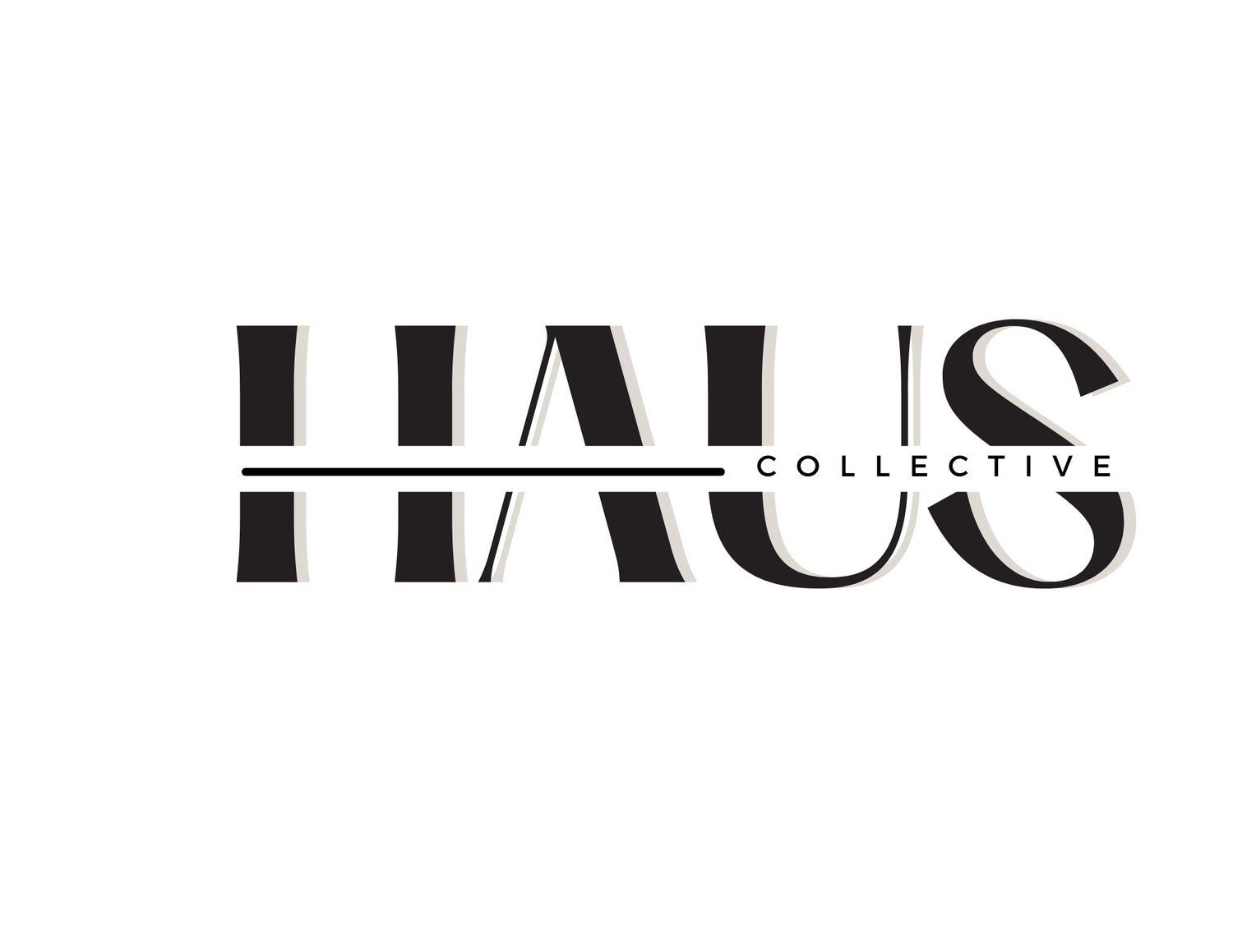 Modern typography and branding elements arranged in a clean minimalist style.