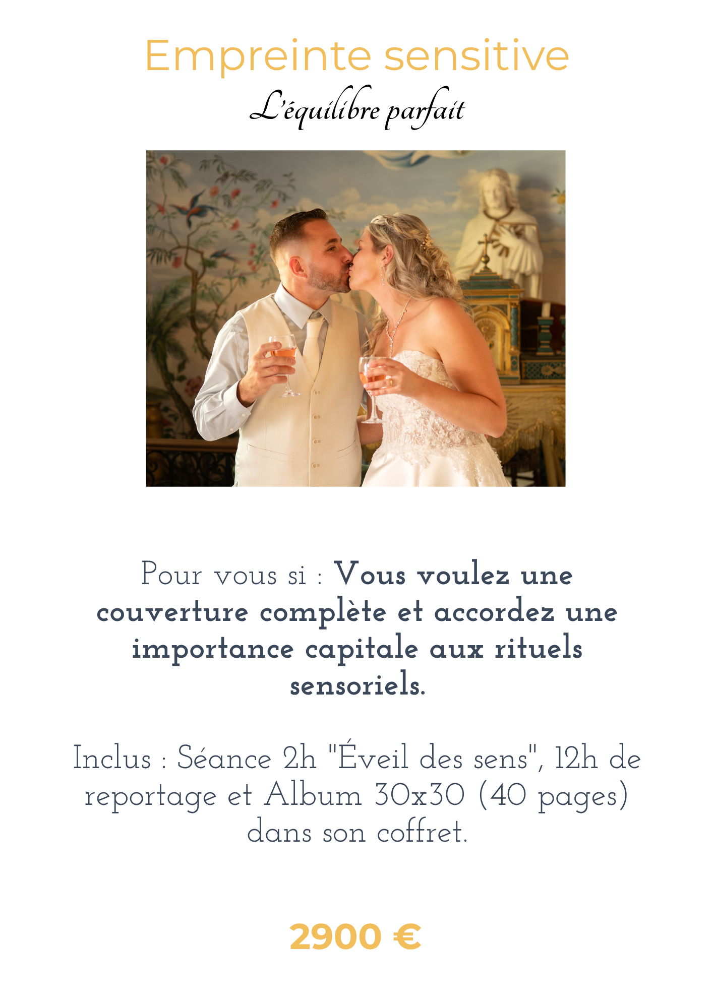 Bride and groom sharing a romantic kiss during their wedding ceremony, captured in a professional wedding photography package.