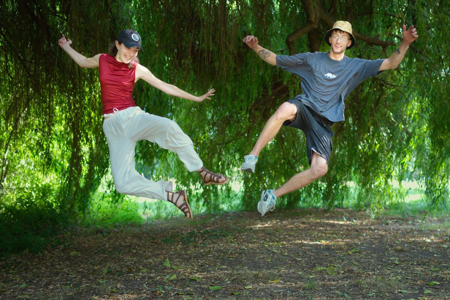 Photos rigolotes entre amis en nature par Steph Lecaudé