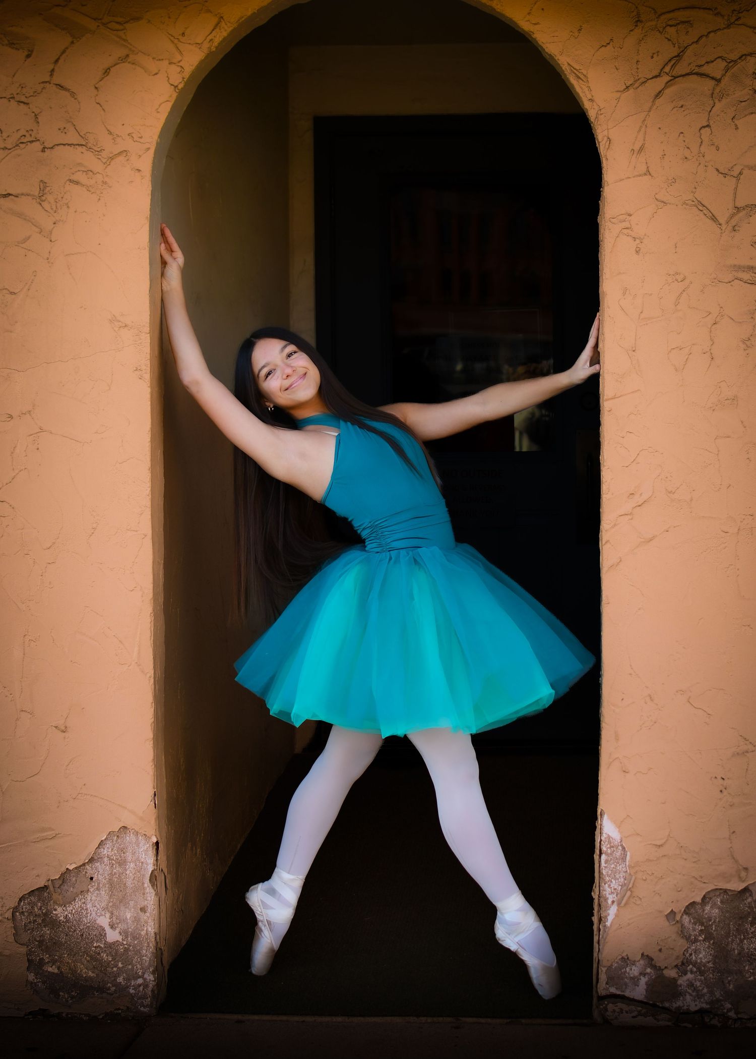 Dancer posing for a professional dance photo adrian michigan ballet