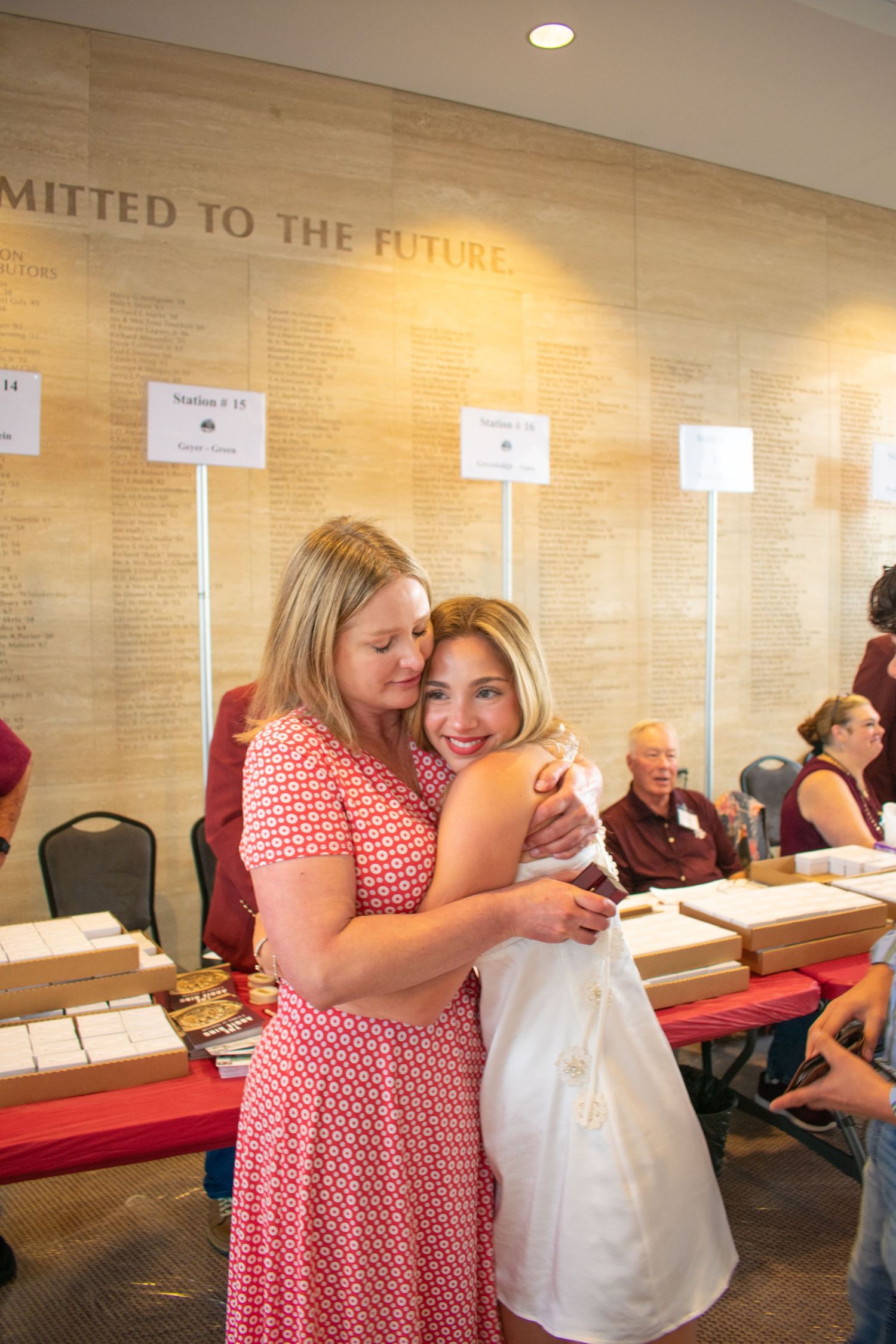 Aggie ring day candid shot.