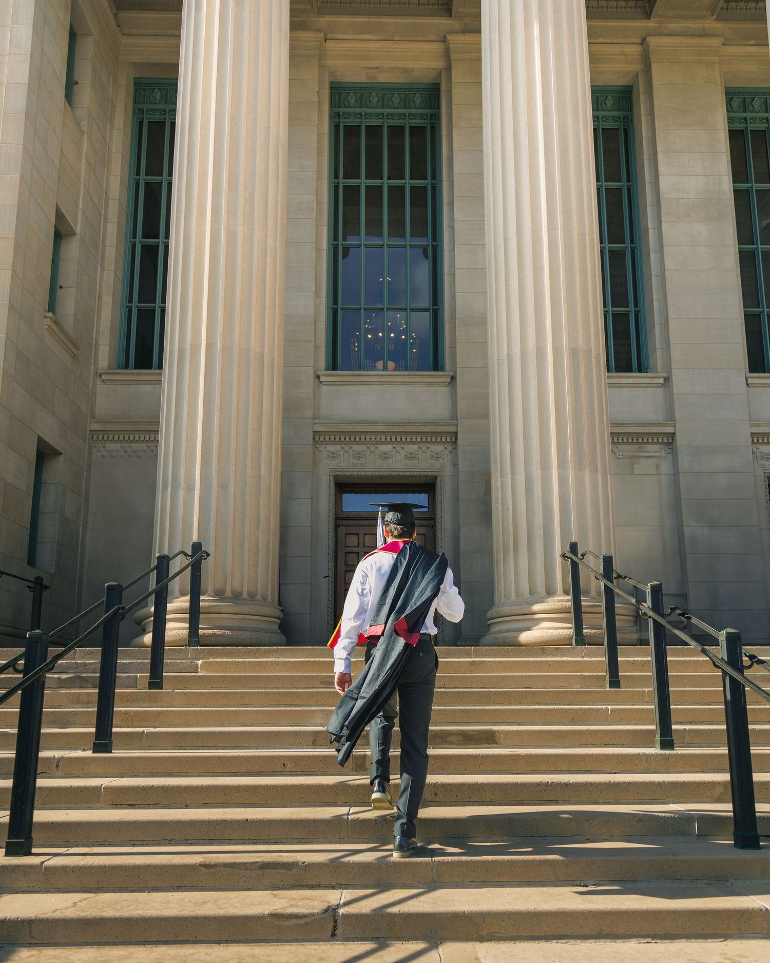 Graduation student and picture taken at the University of Minnesota Twin Cities.