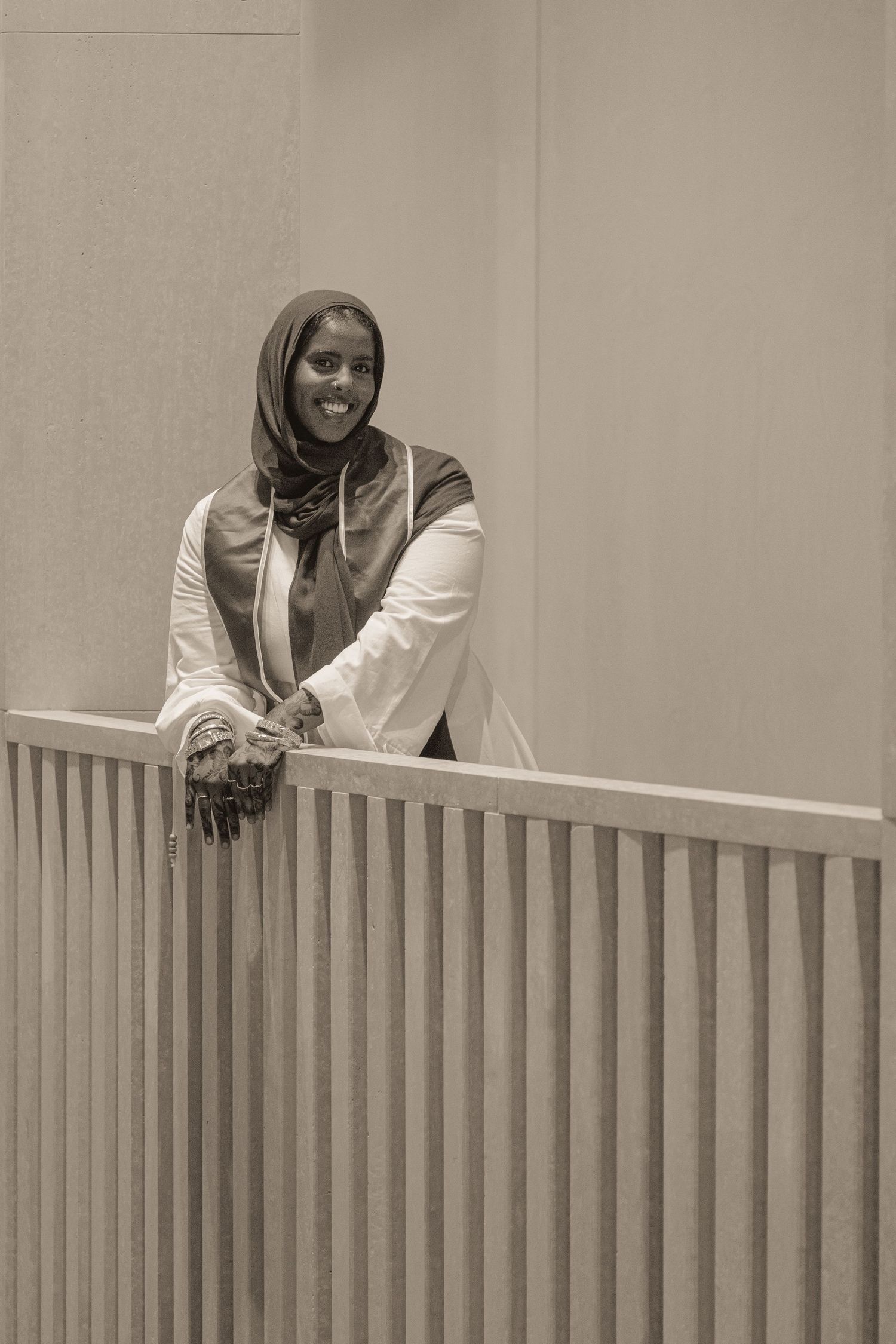 Graduation portrait of student, taken at the University of Minnesota Twin Cities - black and white photo.