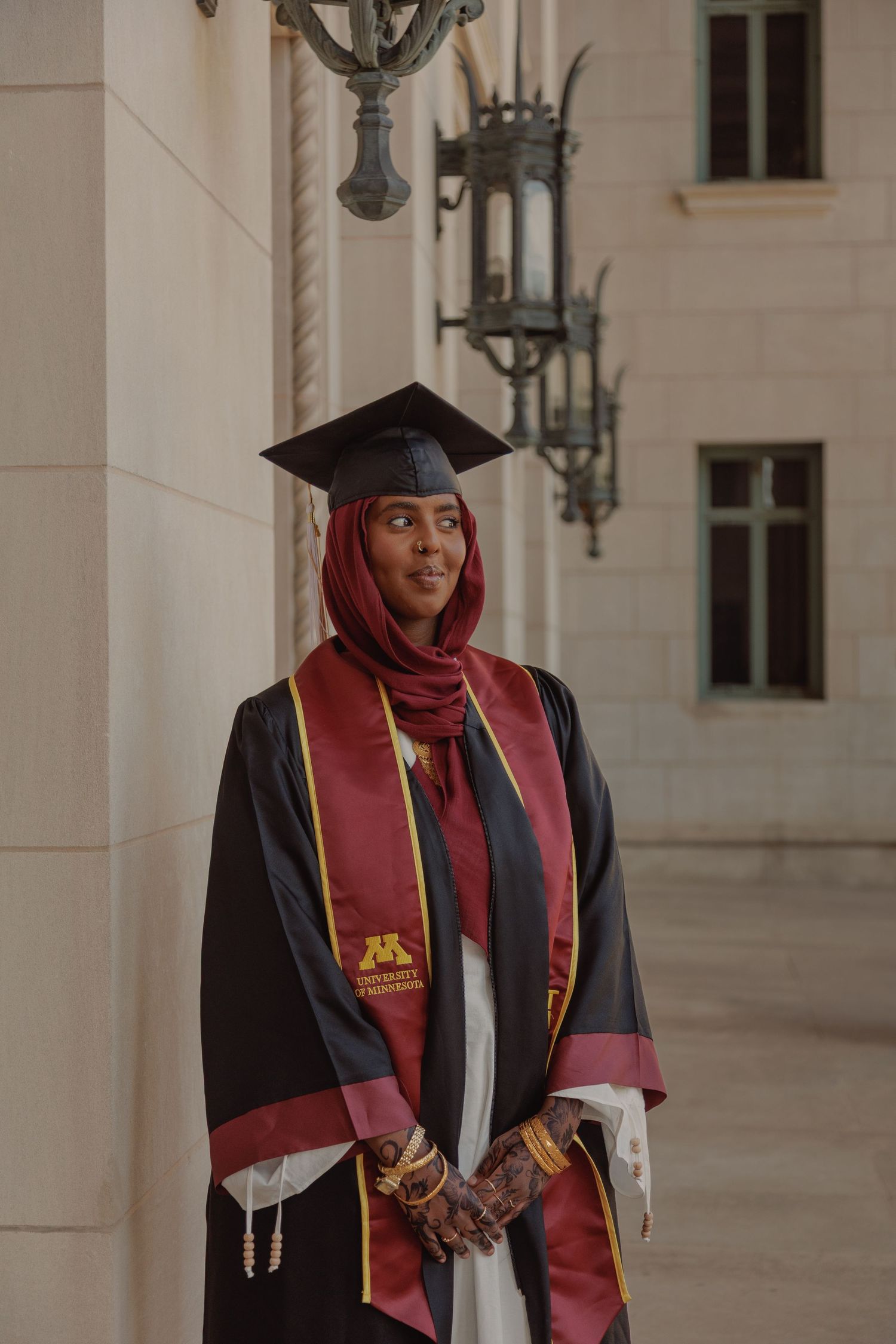 Testimonial for a graduation student and picture taken at the University of Minnesota Twin Cities.