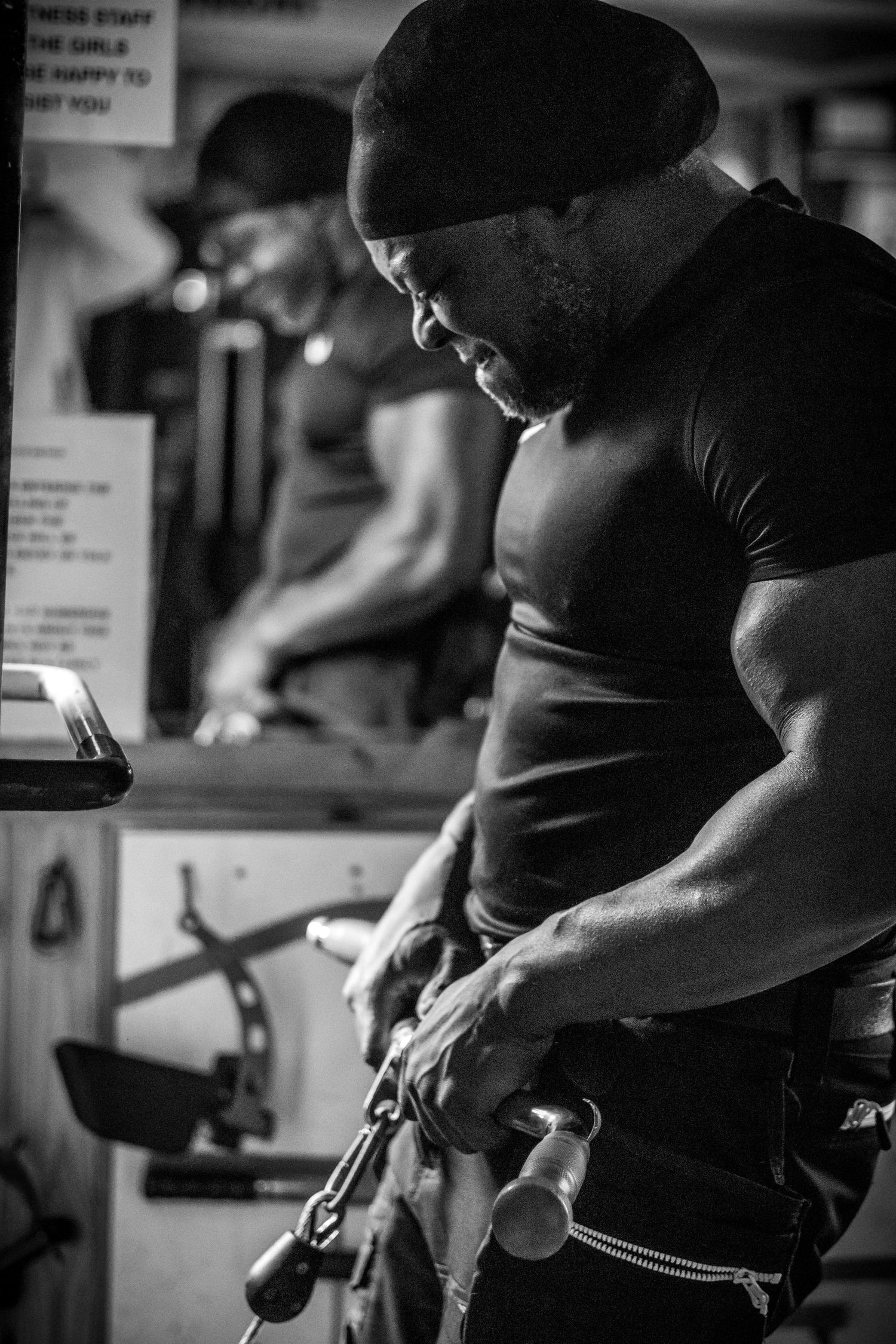 BST Gym Member working out