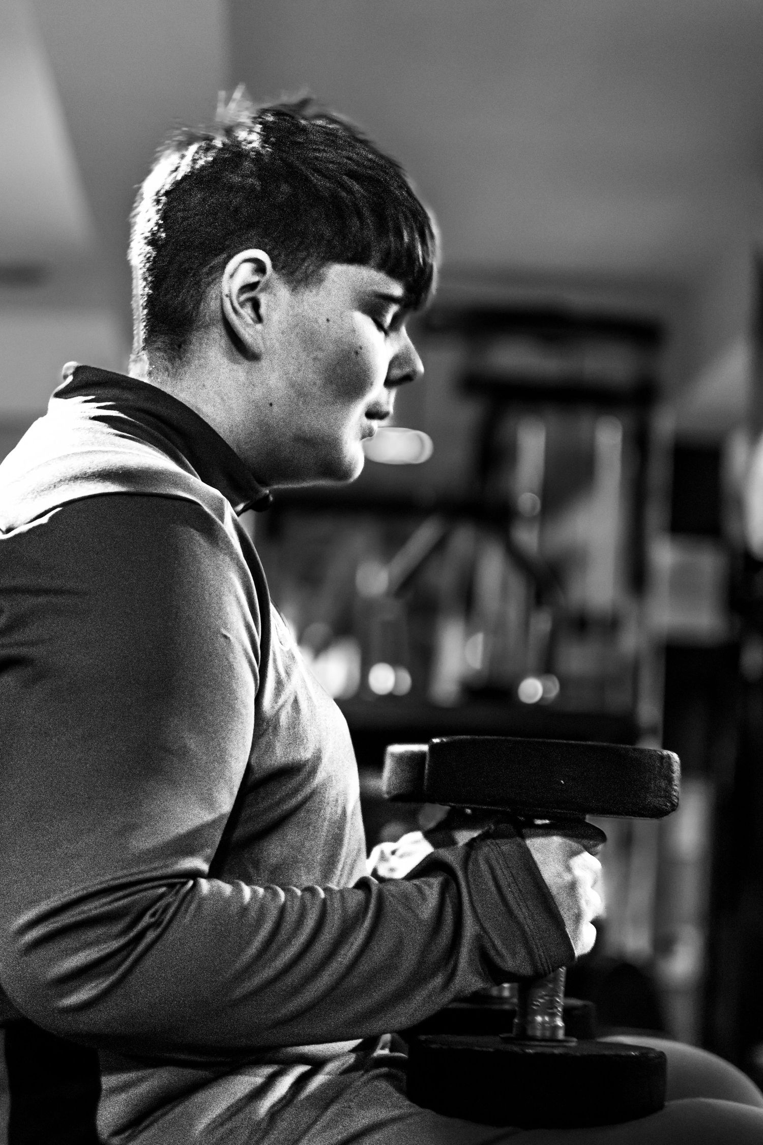 BST Gym Member working out