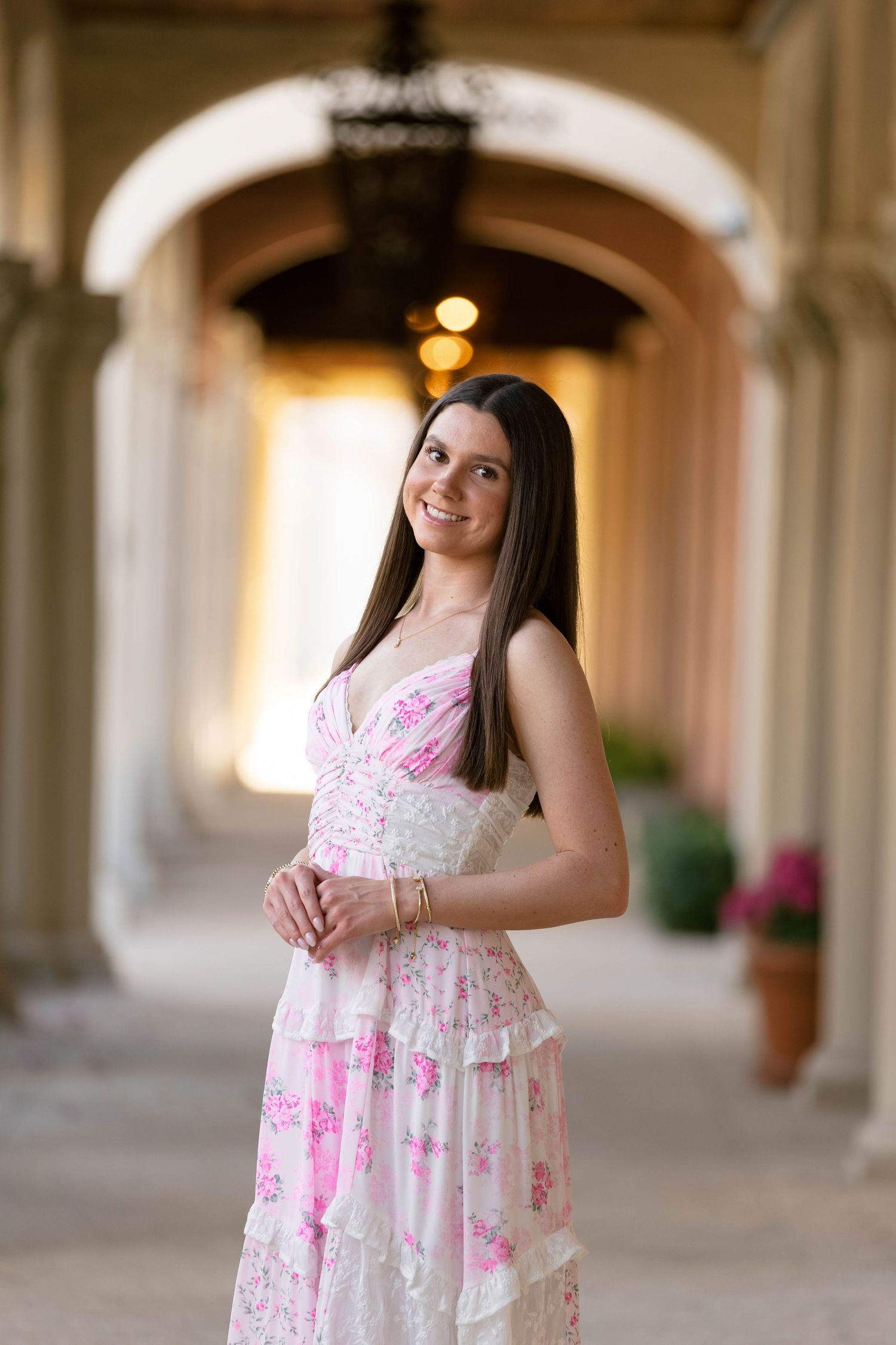 Palm Beach senior photos on Worth Avenue in Palm Beach Florida