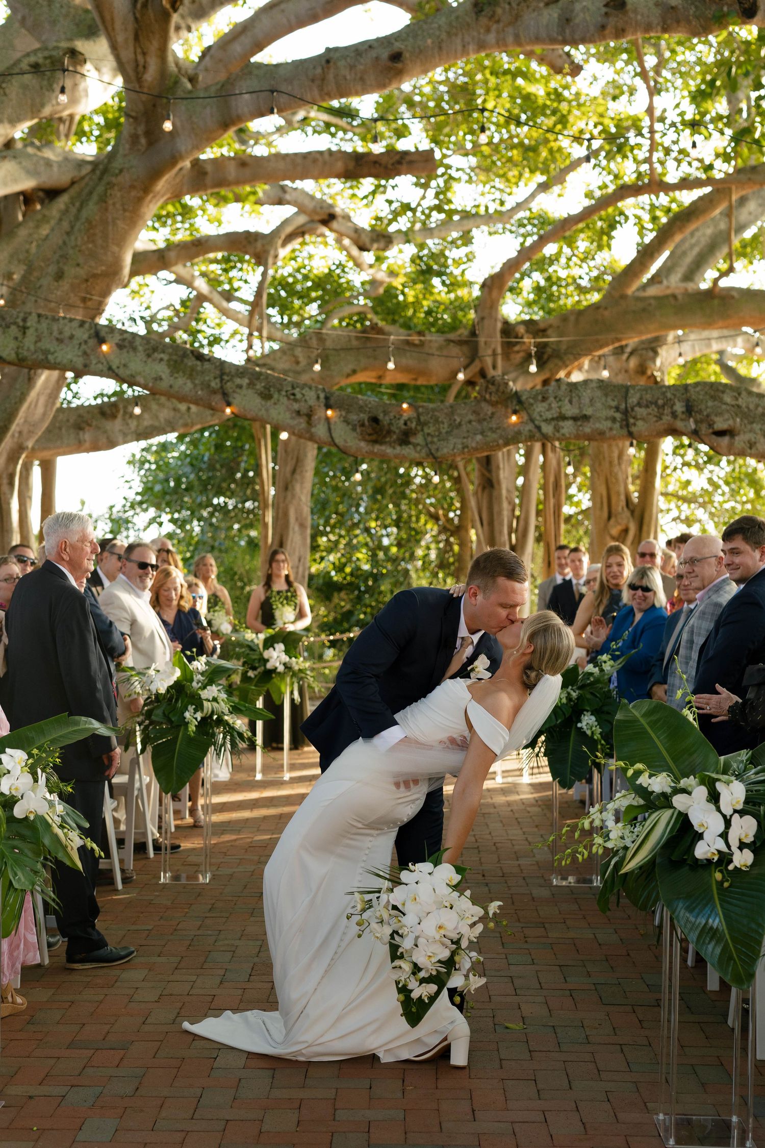 Coastal South Florida wedding portraits at the Jupiter Lighthouse featuring romantic, timeless wedding photography.