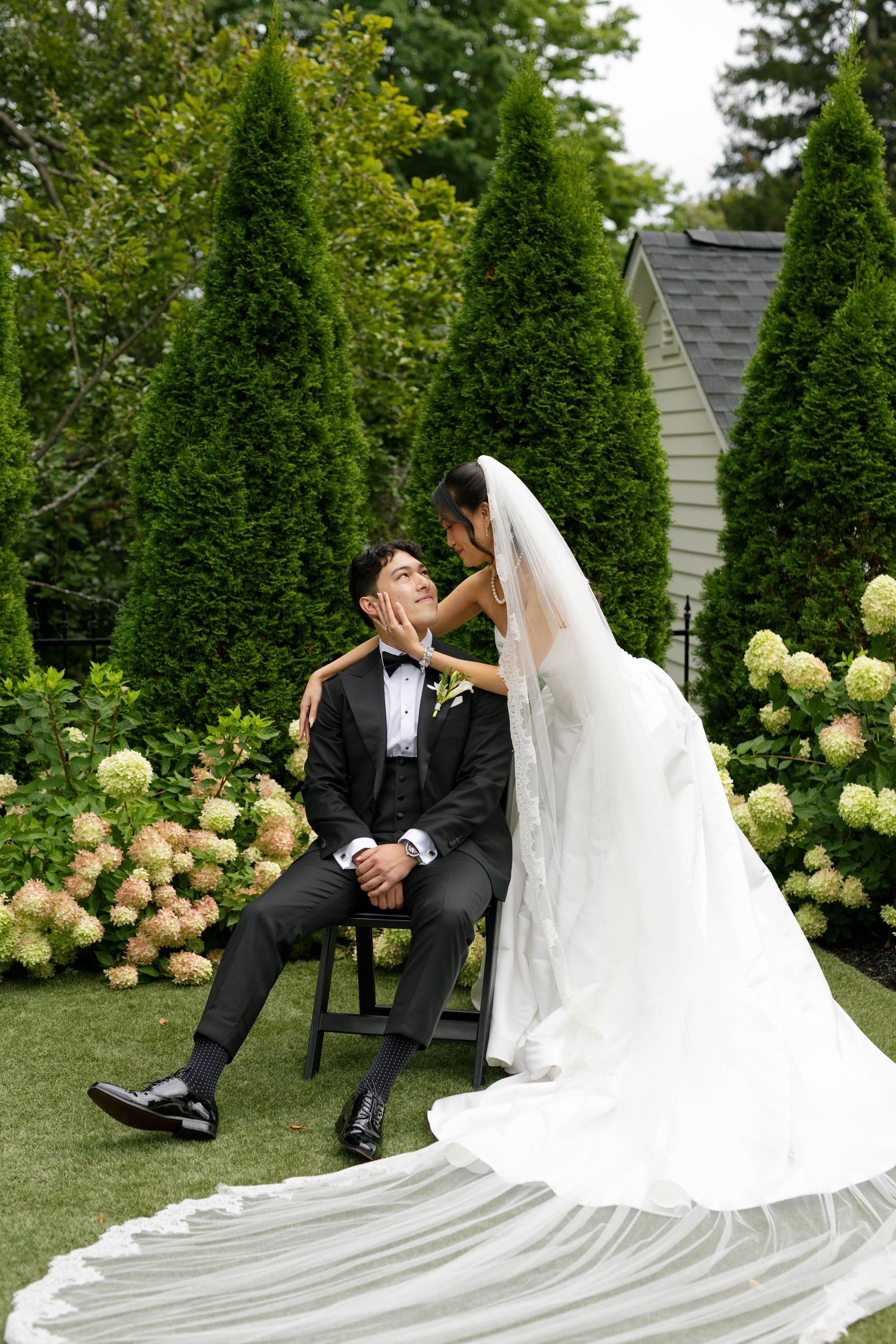 Bride editorial wedding portraits at The Aldrich Mansion in Warwick Rhode Island