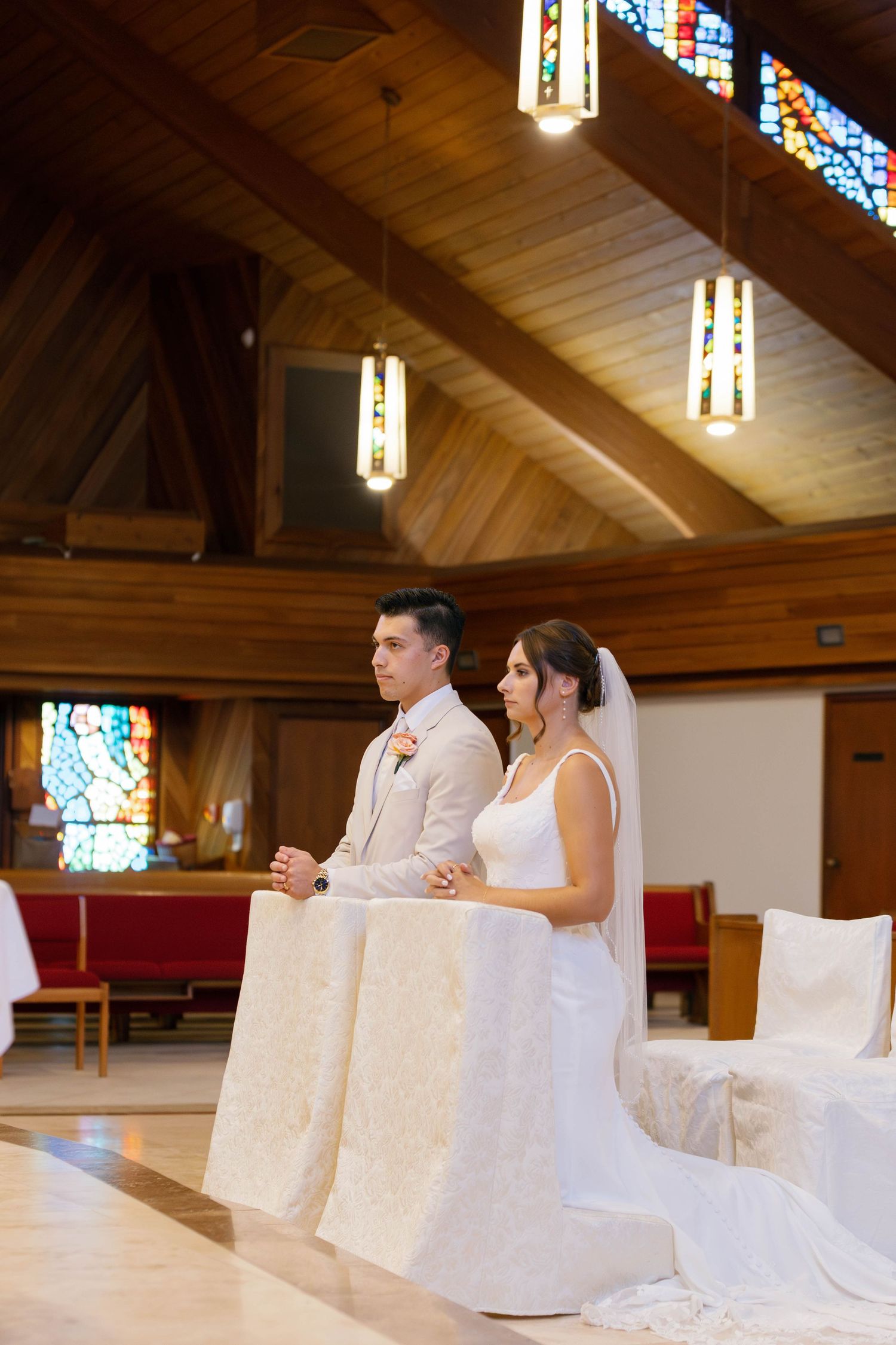 Catholic wedding ceremony in Connecticut, captured by Daniella Dyan Photography, a New England wedding photographer specializing in Catholic
