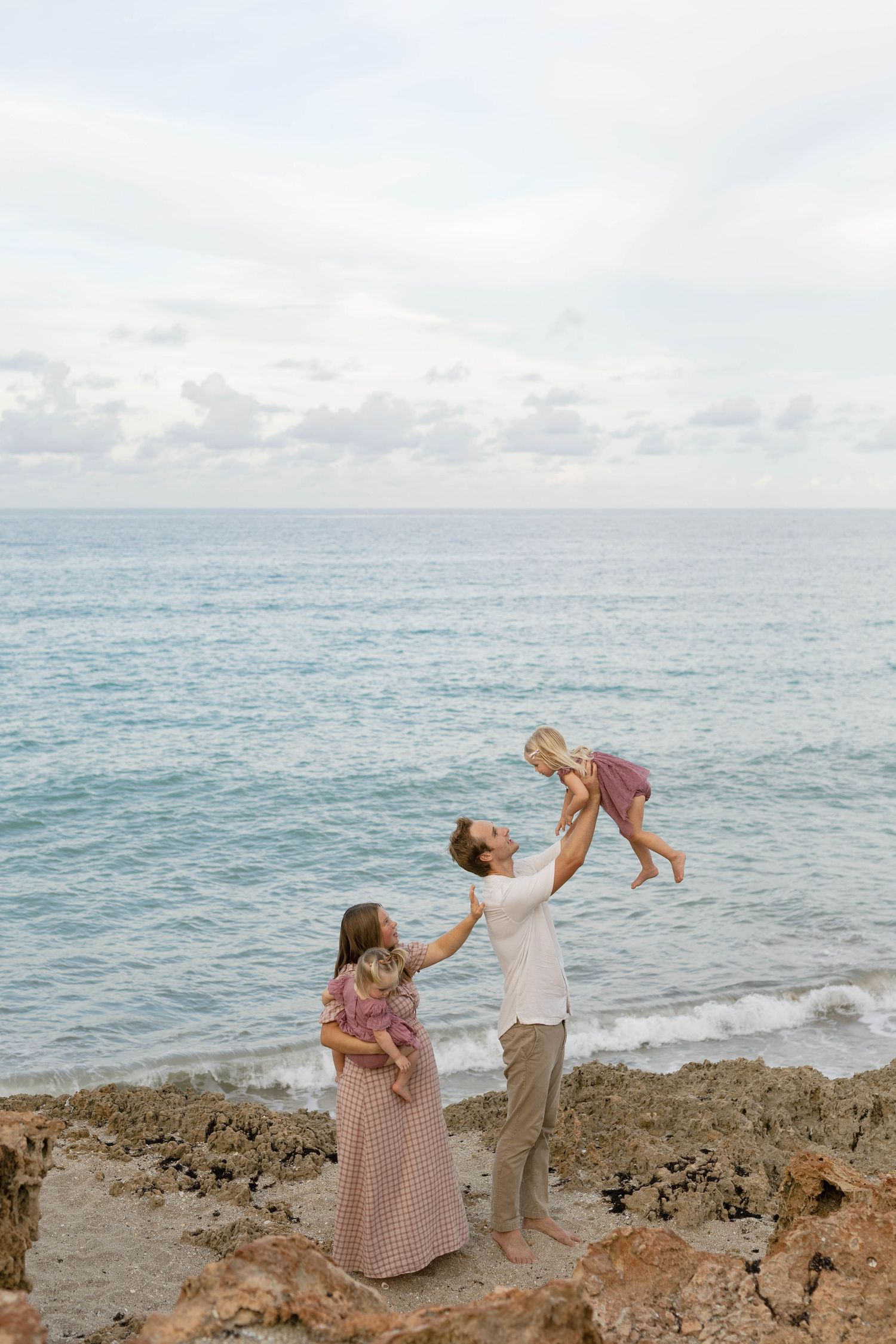 Stuart FL family photographer capturing timeless family photos at House of Refuge. Holiday mini sessions in Stuart, Florida.