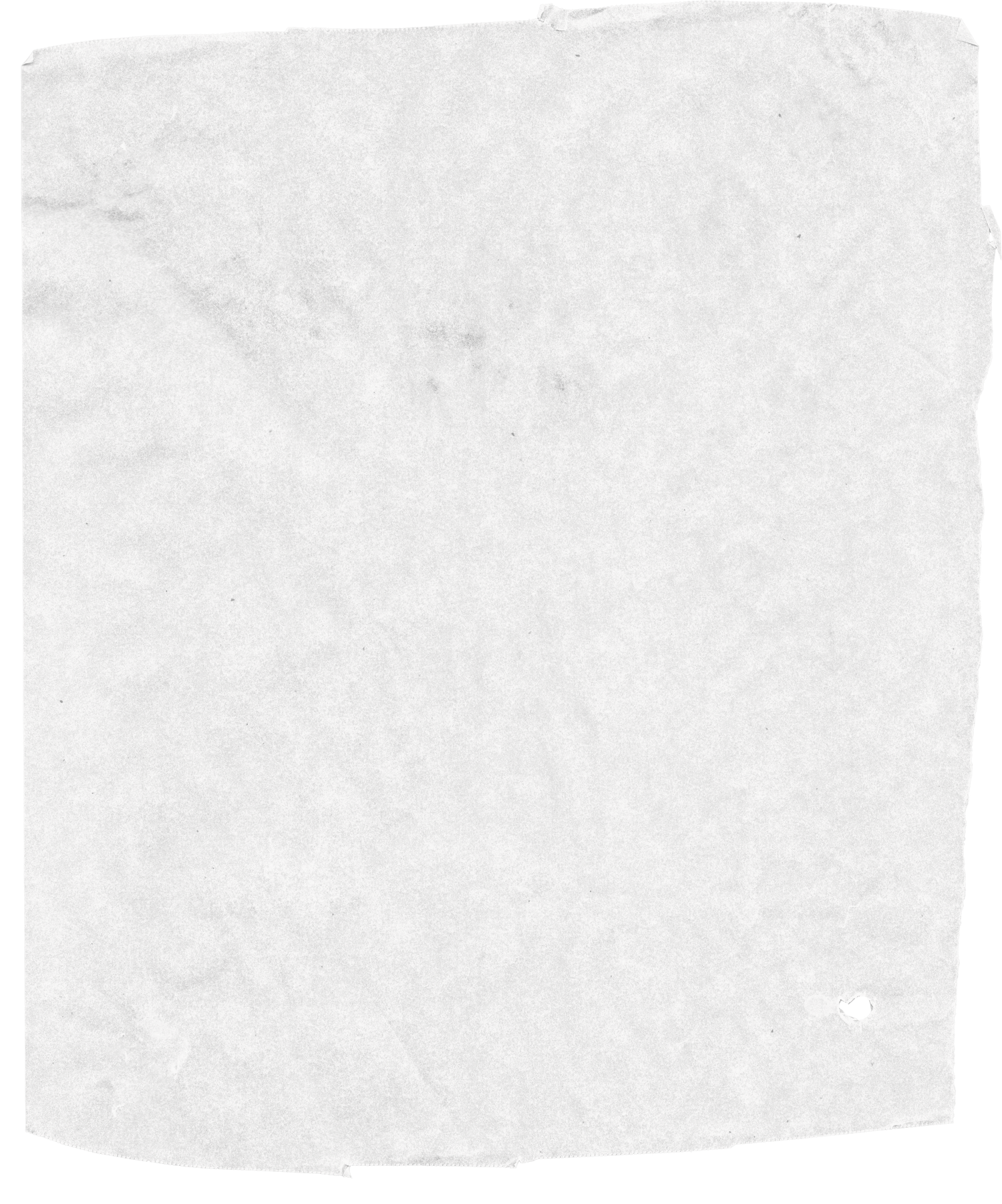 Crumpled white textured paper background with subtle folds and creases.