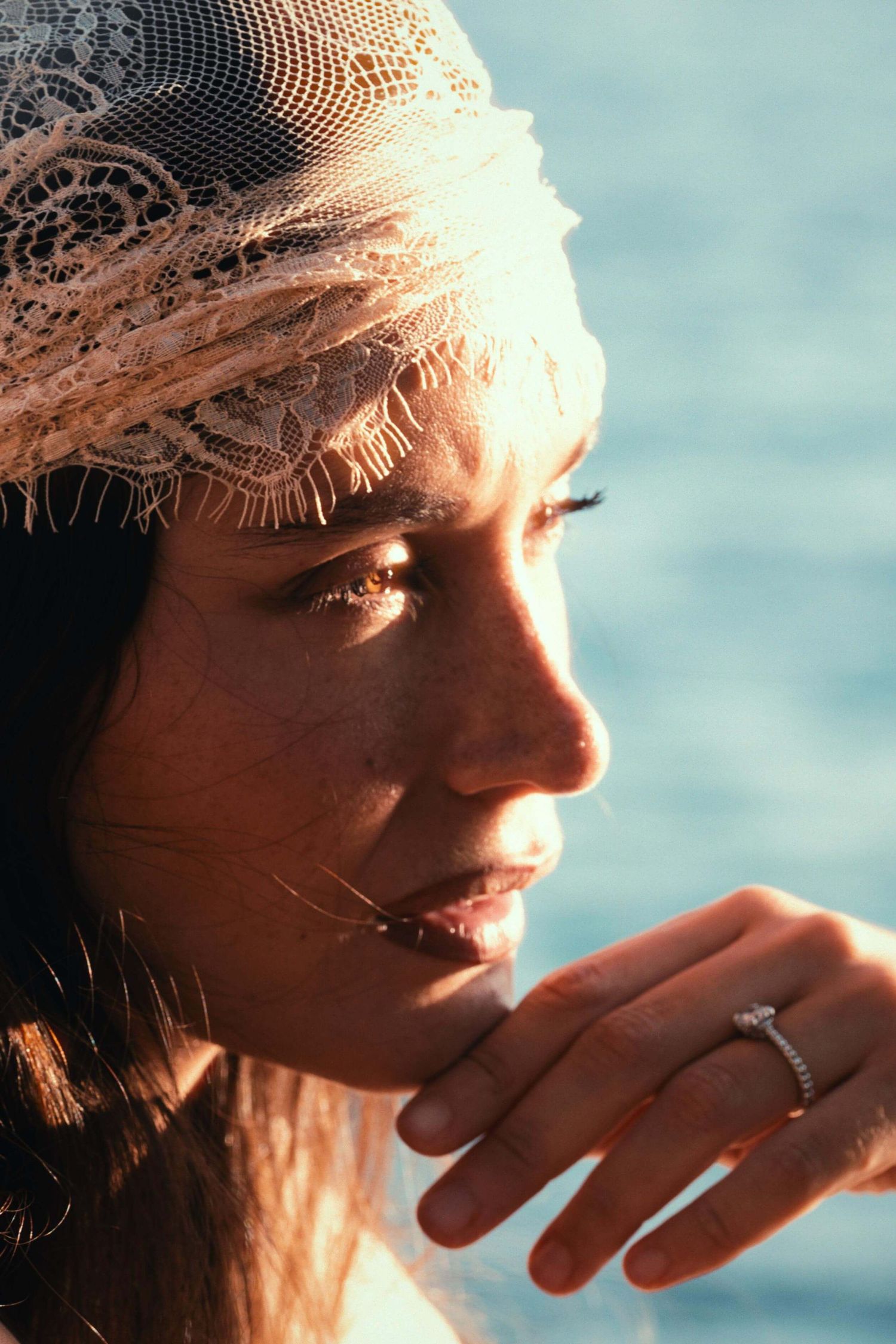 Bridal editorial Mallorca, analog film style, natural light, Sofi Ammann