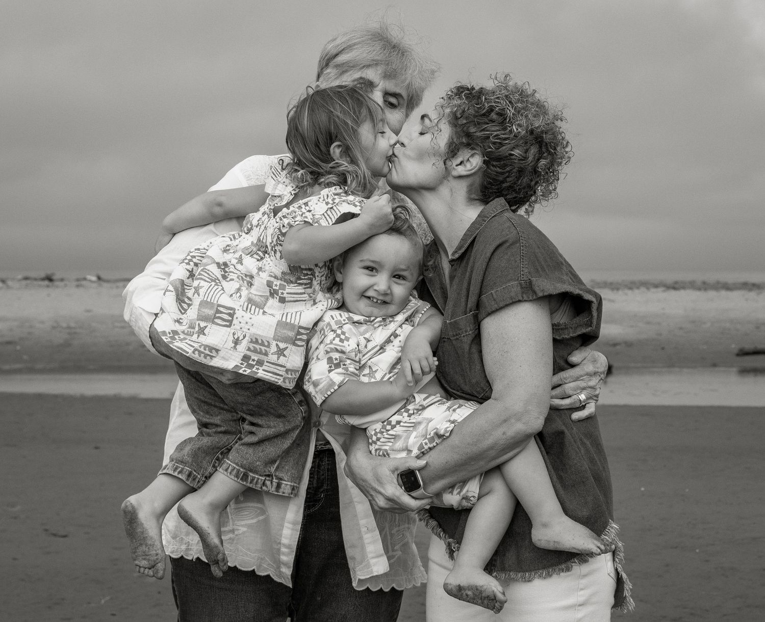 Family session on the beach, Morro Bay California photographer