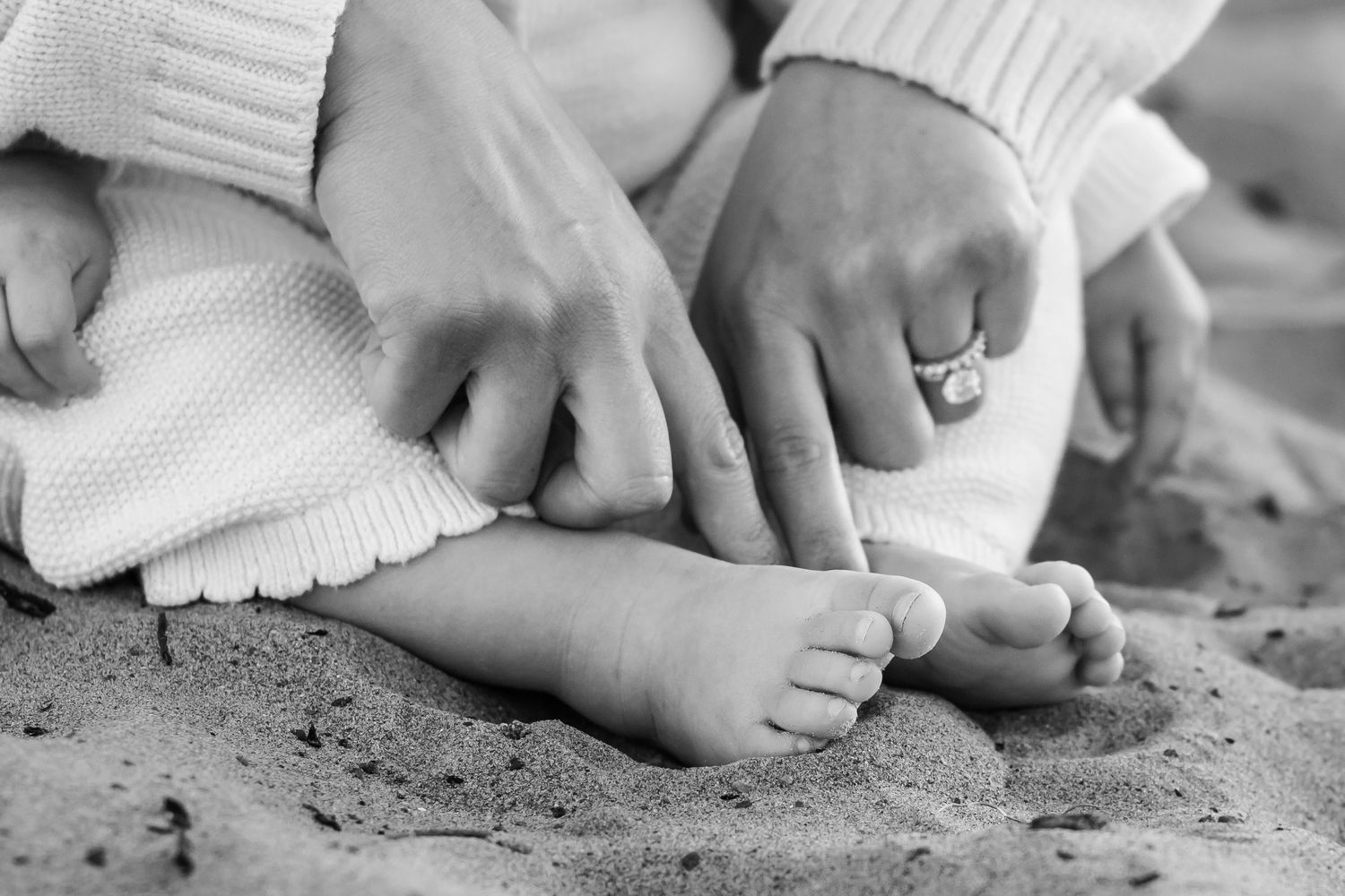 Family at golden hour in Morro Bay, Central Coast family photography